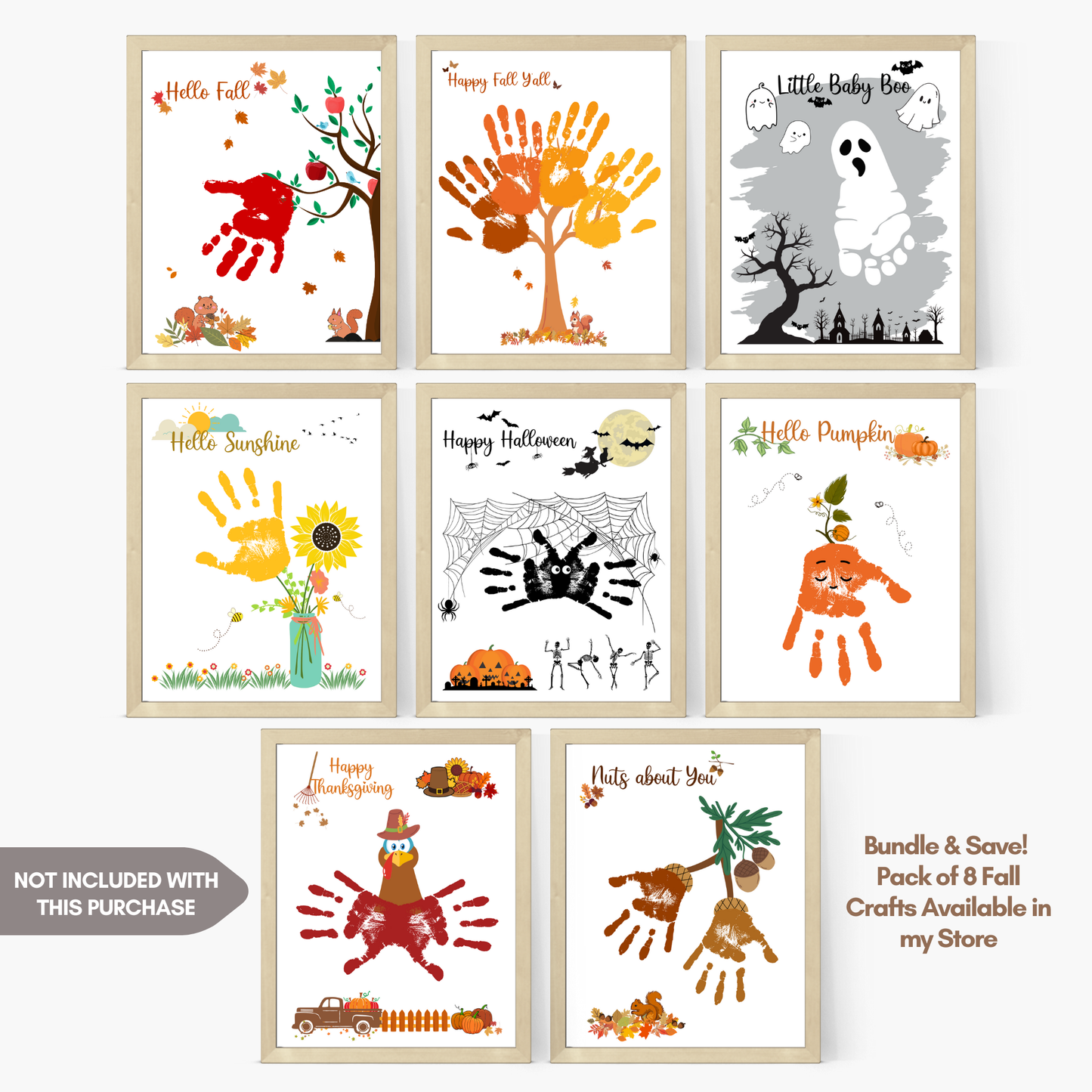 Halloween Footprint Crafts, DIY Fall Art Activity for Kids