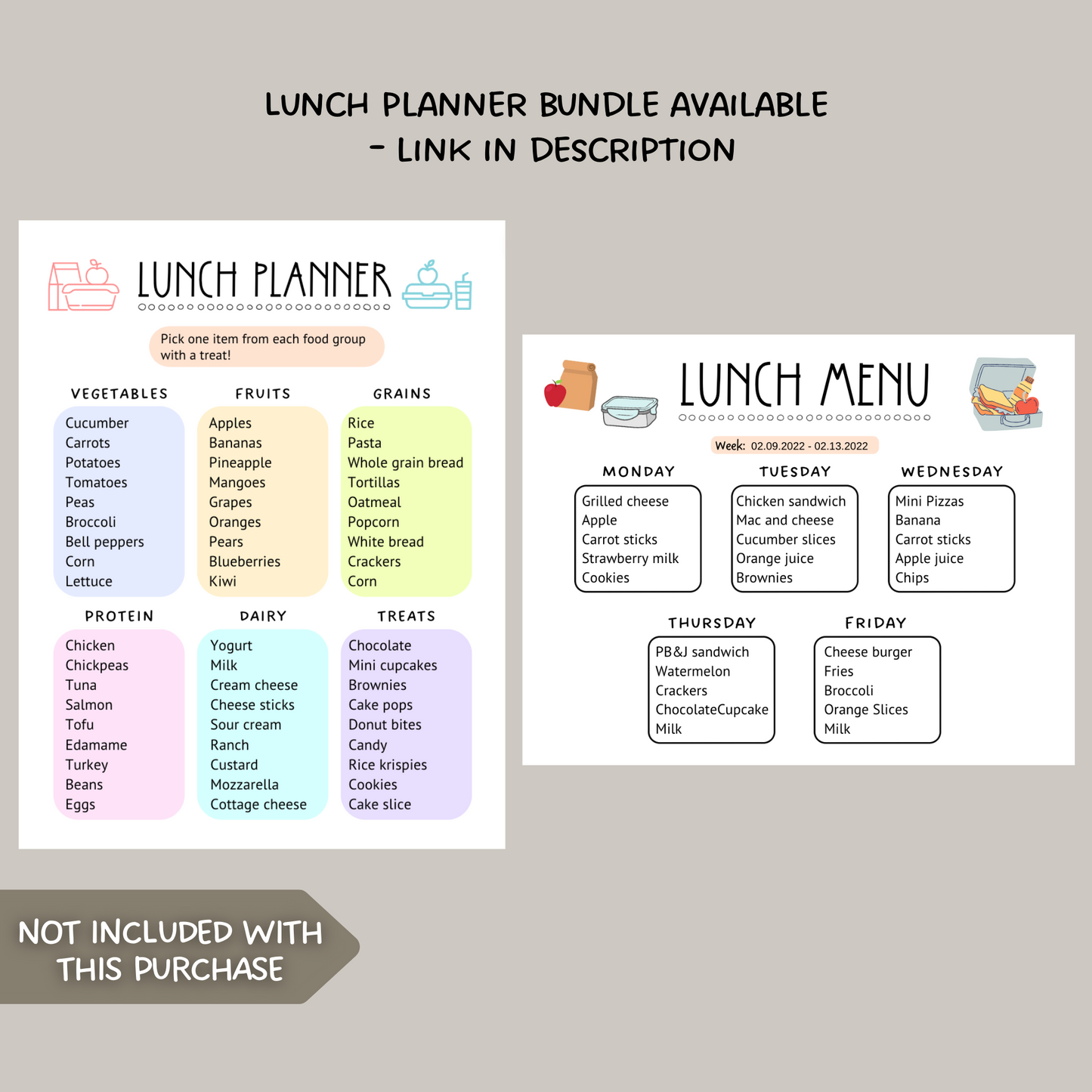 Eat The Rainbow Checklist For Kids, Healthy Food Nutrition Chart
