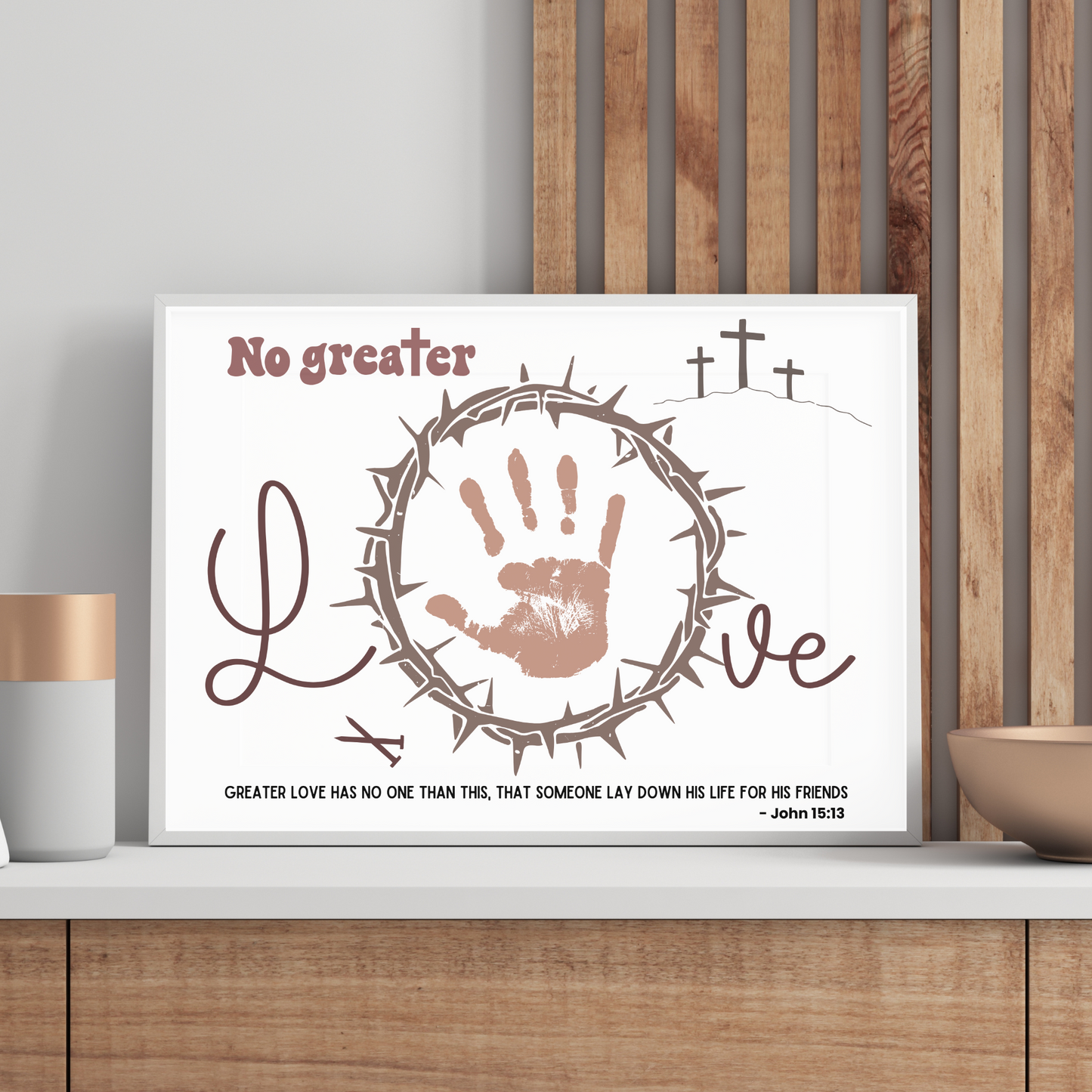 Easter Handprint Craft Printable, DIY Religious Christian Focus Keepsake Art for Kids Sunday School Church Activity