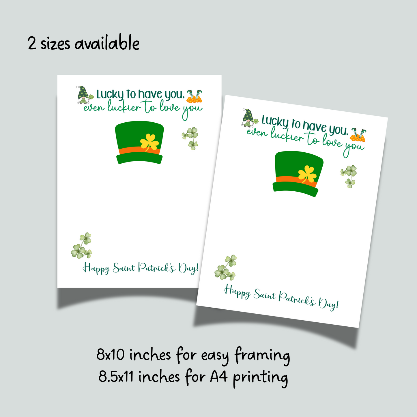 St Patricks Day Leprechaun Handprint Craft Printable, DIY Art for Kids Baby Toddler Nursery Activity Preschool Daycare Kindergarten Keepsake