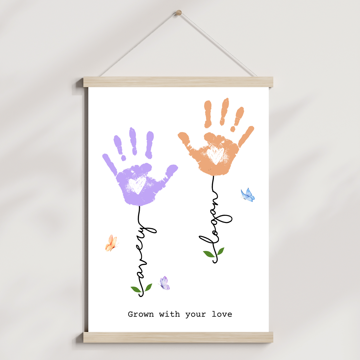 Handprint Craft for Kids Printable, DIY Wall Art Gift for Mom Grandma Nanny