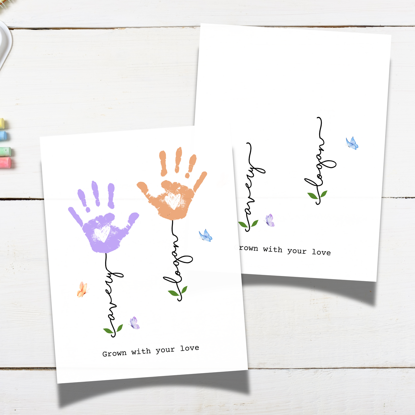 Handprint Craft for Kids Printable, DIY Wall Art Gift for Mom Grandma Nanny