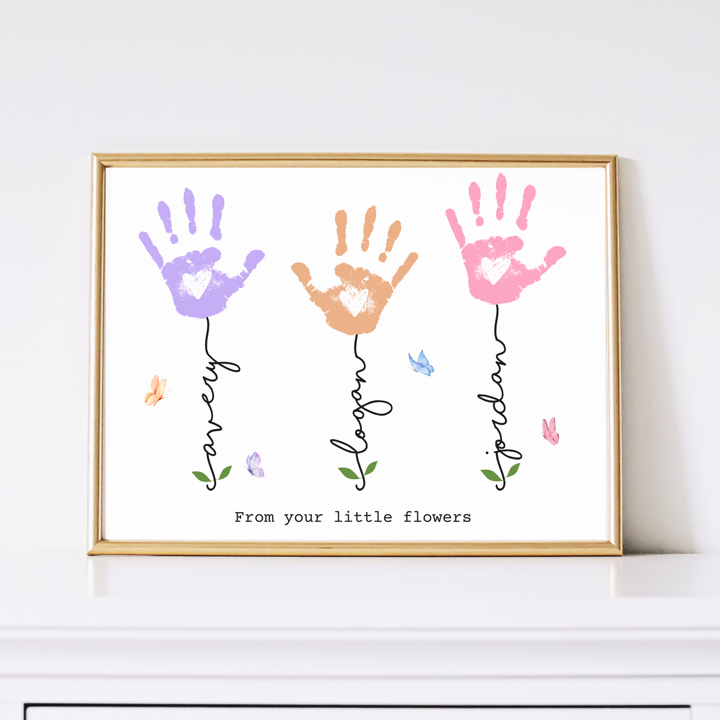 Handprint Craft for Kids Printable, DIY Wall Art Gift for Mom Grandma Nanny