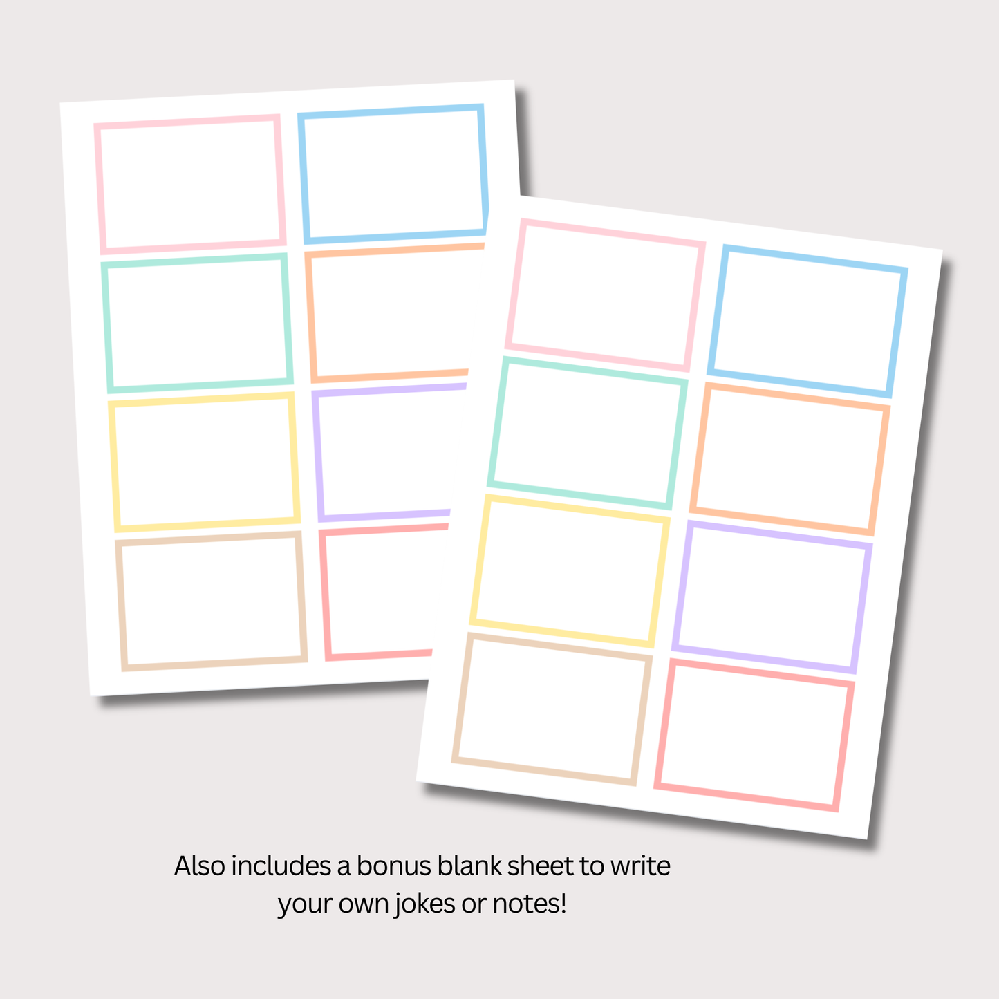 Lunch Box Notes Printable for Kids, Back to School Cute Lunchbox Cards