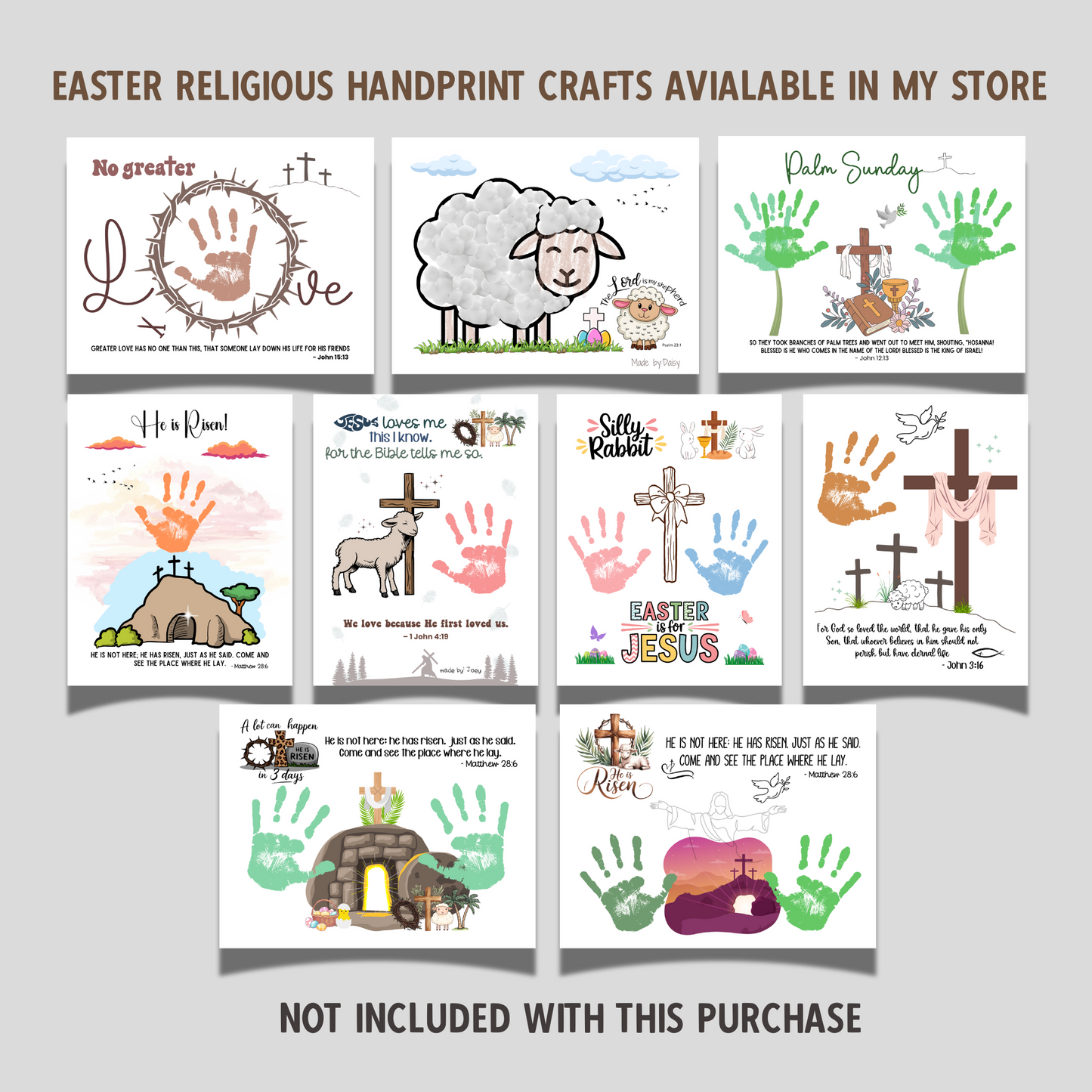 Easter Story Resurrection Eggs Printable For Kids, Holy Week Cards Scavenger Hunt