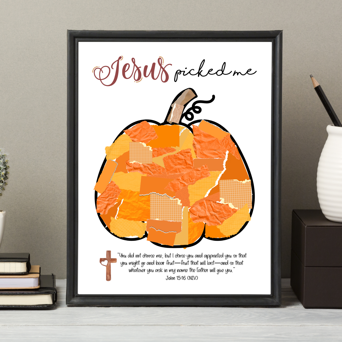 Fall Bible Handprint Crafts Printable for Kids Christian DIY Art