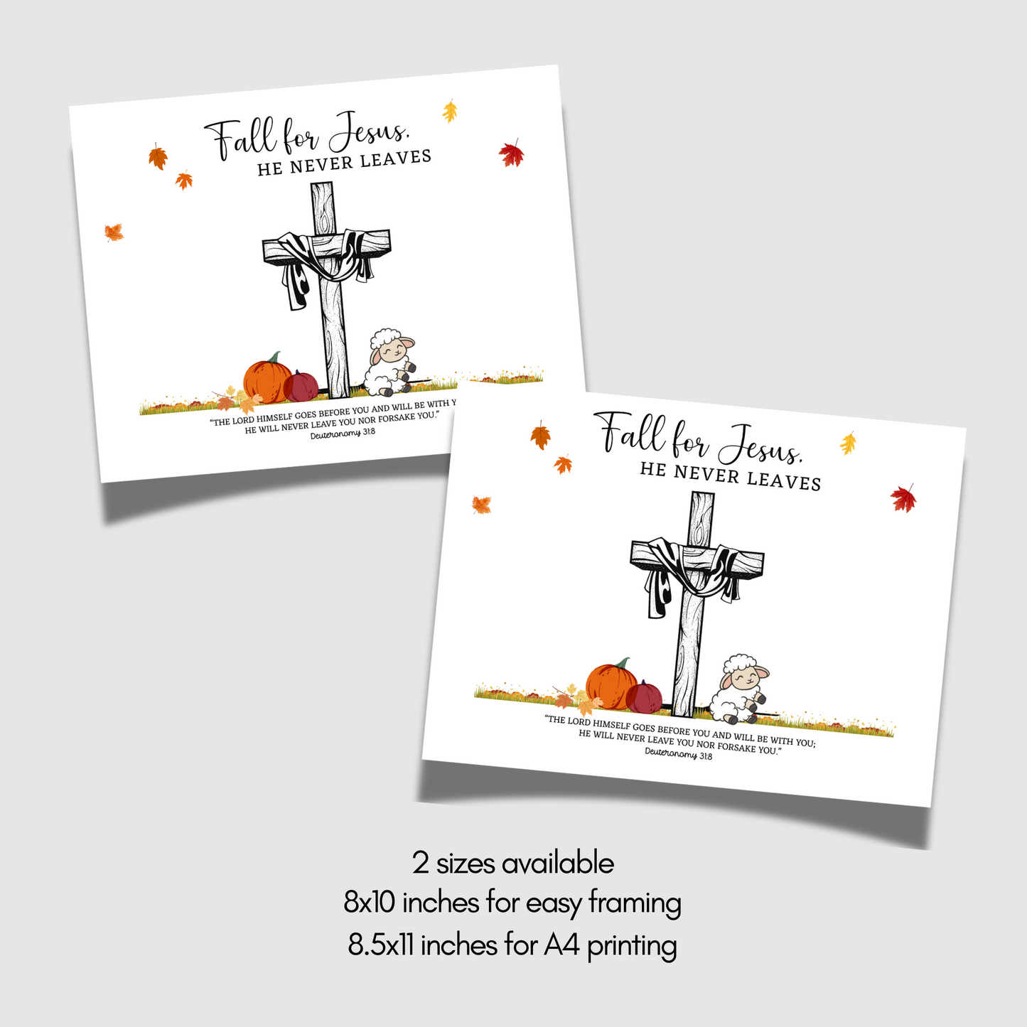 Fall Christian Handprint Craft Printable for Kids