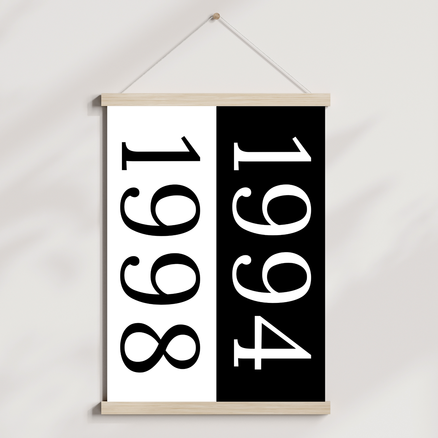 Custom Year Poster Printable, Personalized Gift For Couple