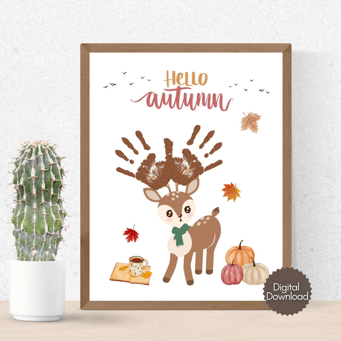 Fall Handprint Craft Bundle Printable Art for Kids