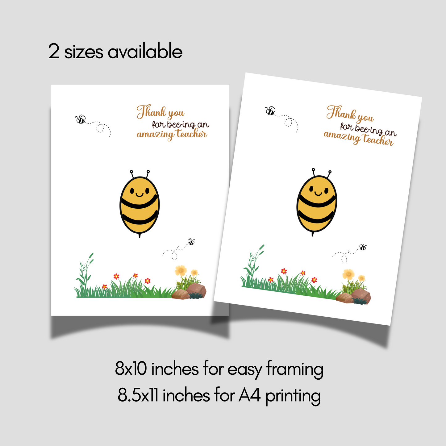 Teacher Appreciation Handprint Craft Bundle Kids Printable DIY End of Year School Gift Keepsake Art for PreK Kindergarten Preschool