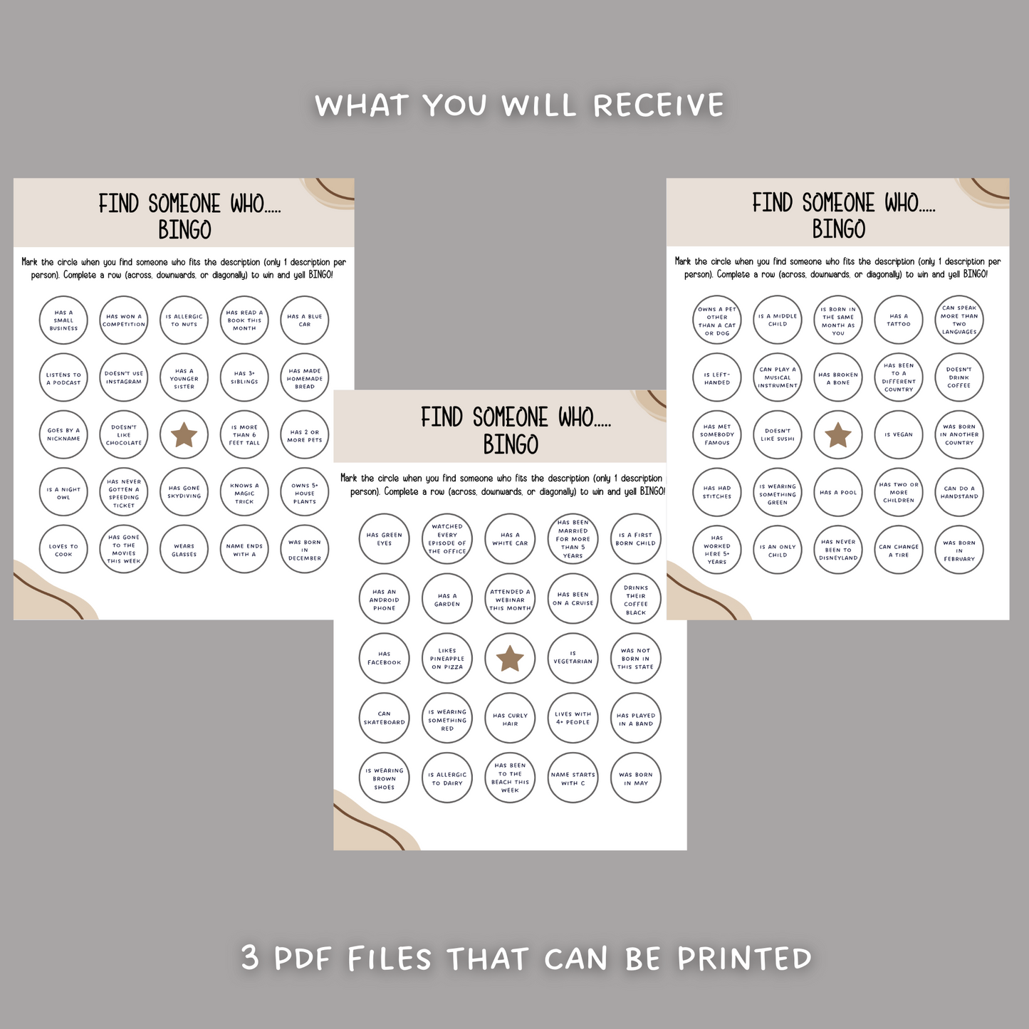 Employee Bingo, Find Someone Who Game, Fun Icebreaker Office Party Game