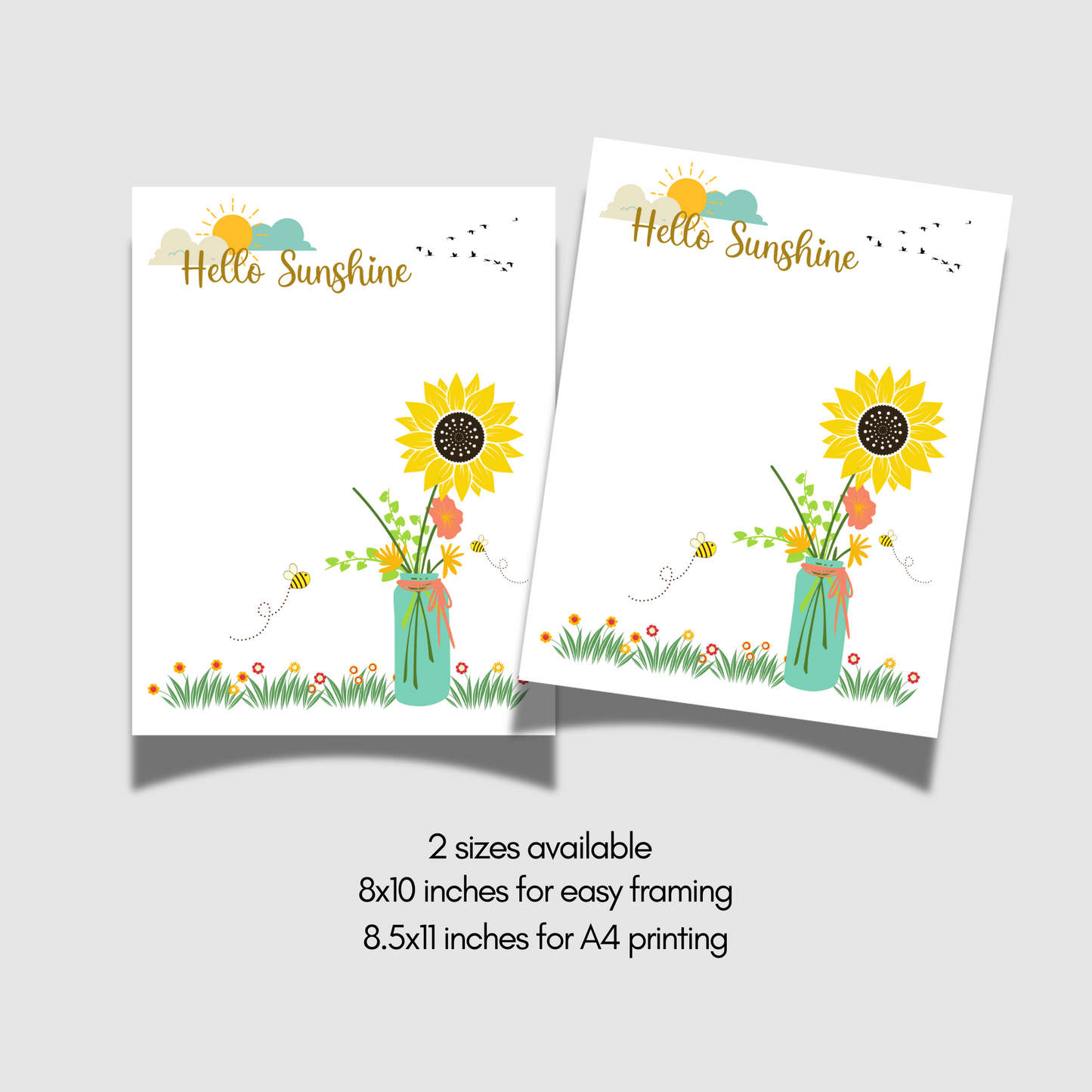 Hello Sunshine Summer Handprint Crafts, DIY Fall Art Activity for Kids