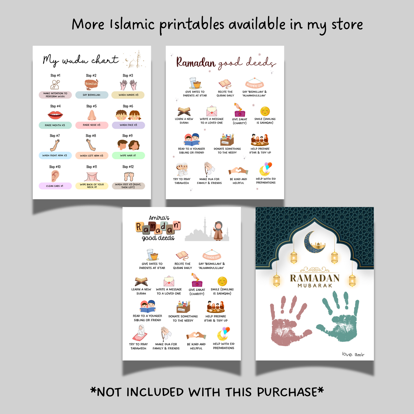 Ramadan Eid Activity Pack Printable Islamic Worksheets for Kids