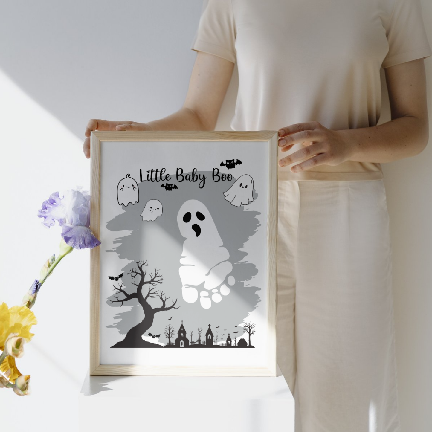Halloween Footprint Crafts, DIY Fall Art Activity for Kids