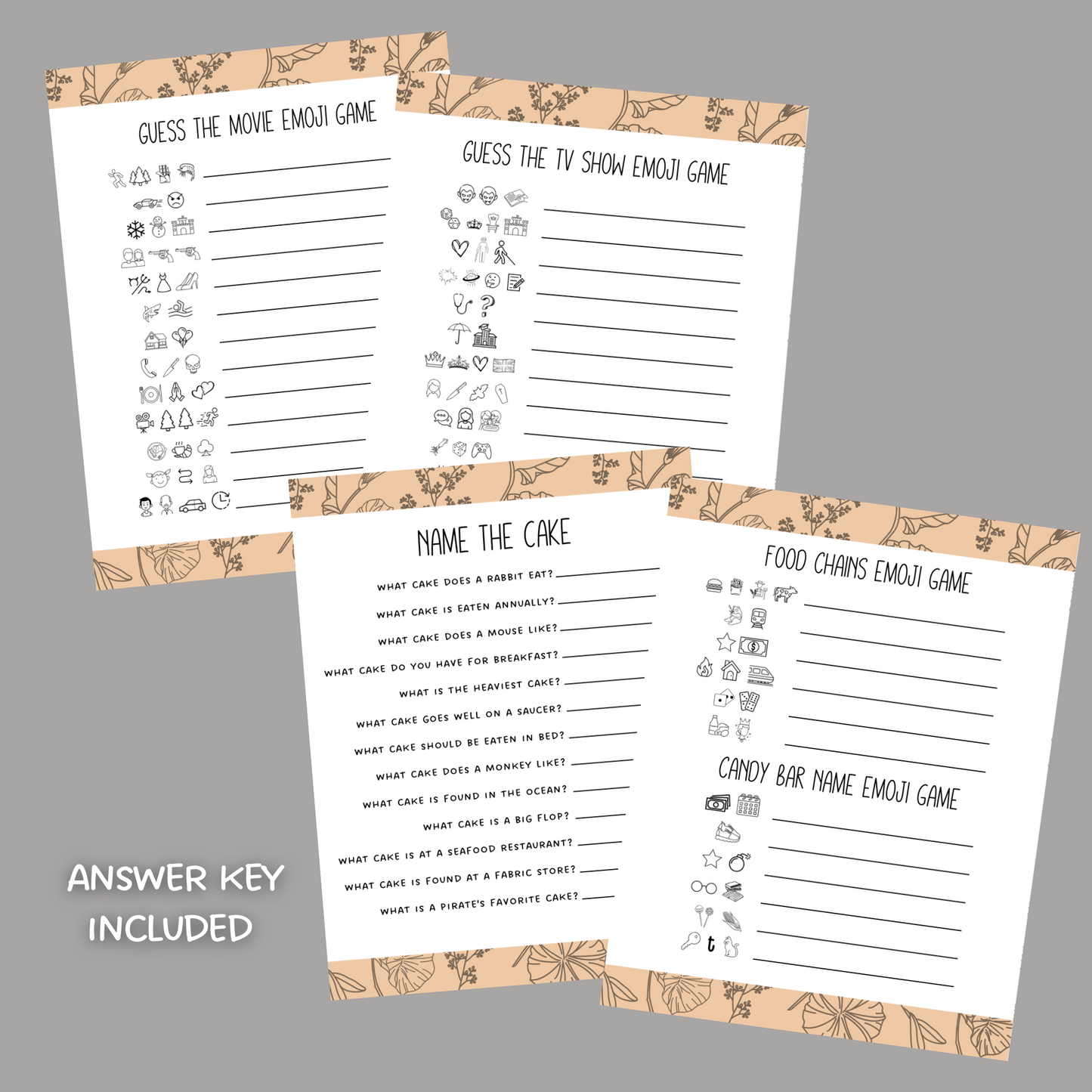 Dinner Party Games Printable, Icebreaker Questions, Adult Party Fun Cocktail Games