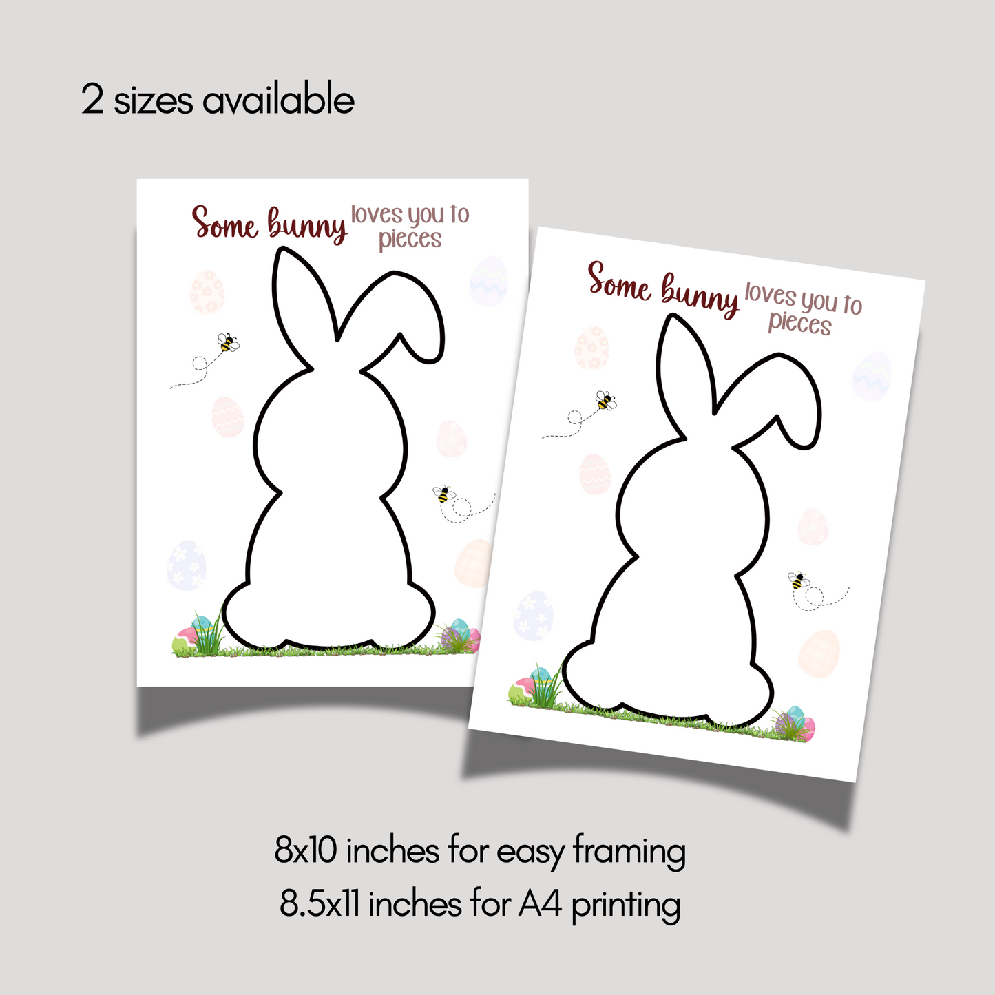 Easter Bunny Crafts for Kids Printable DIY Torn Paper Art Activity Daycare Preschool Kindergarten Classroom Homeschool Toddler