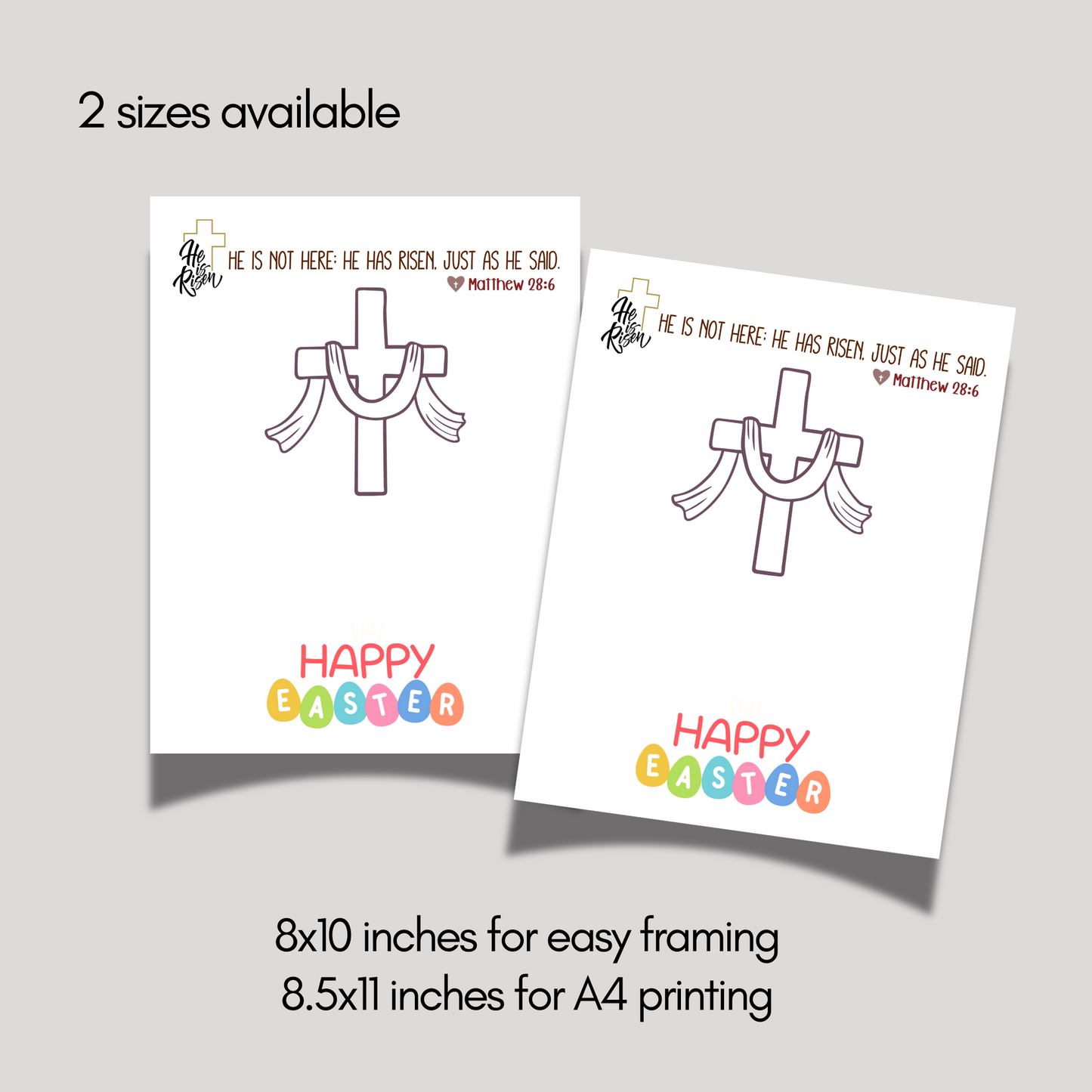Christian Easter Handprint Craft Printable, DIY Religious Art Kids Sunday School Church Preschool Activity Bible Lesson