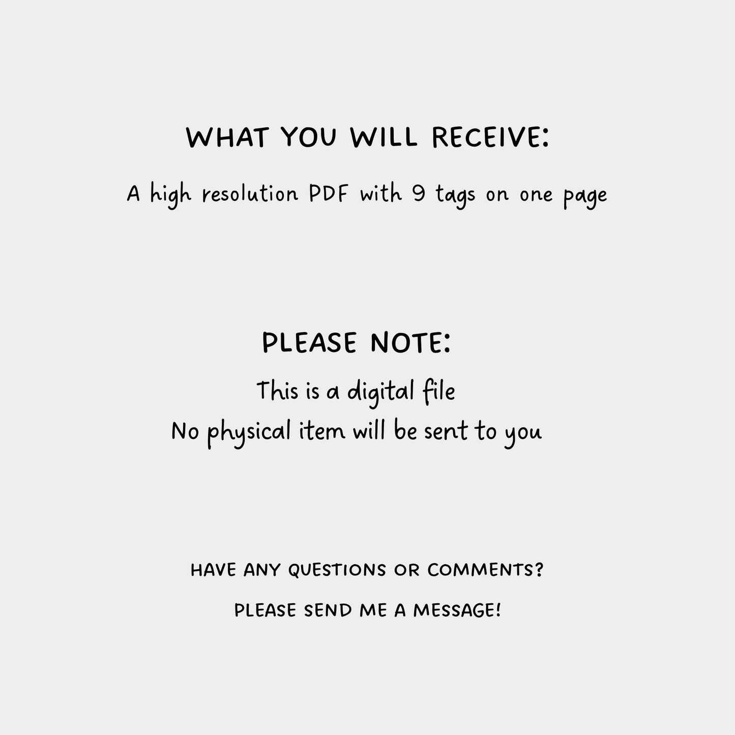 Graduation Gift Tags Printable, 2026 Congrats Grad Tags