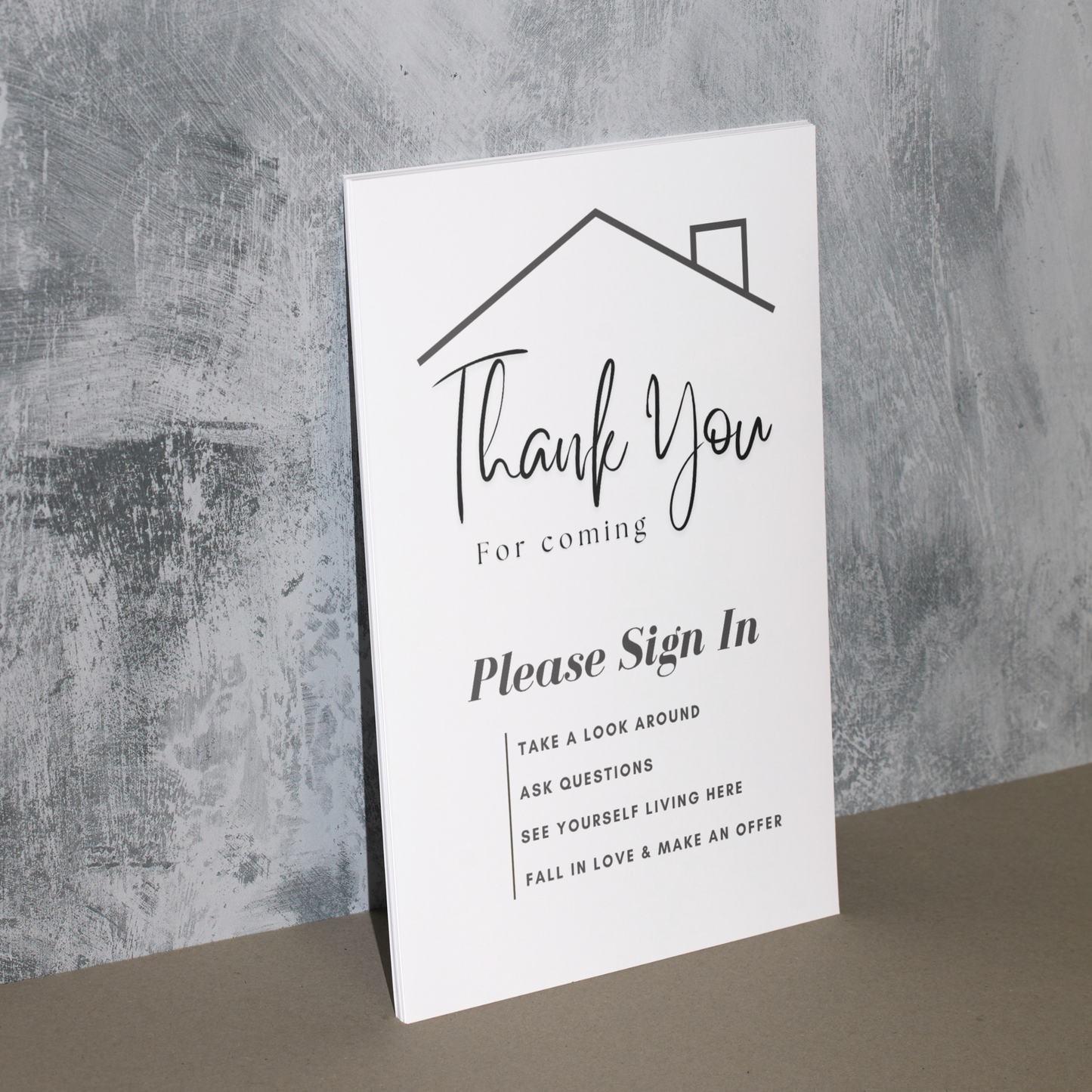 Open House Sign In Sheet, Printable Welcome Sign Realtor Success Tools