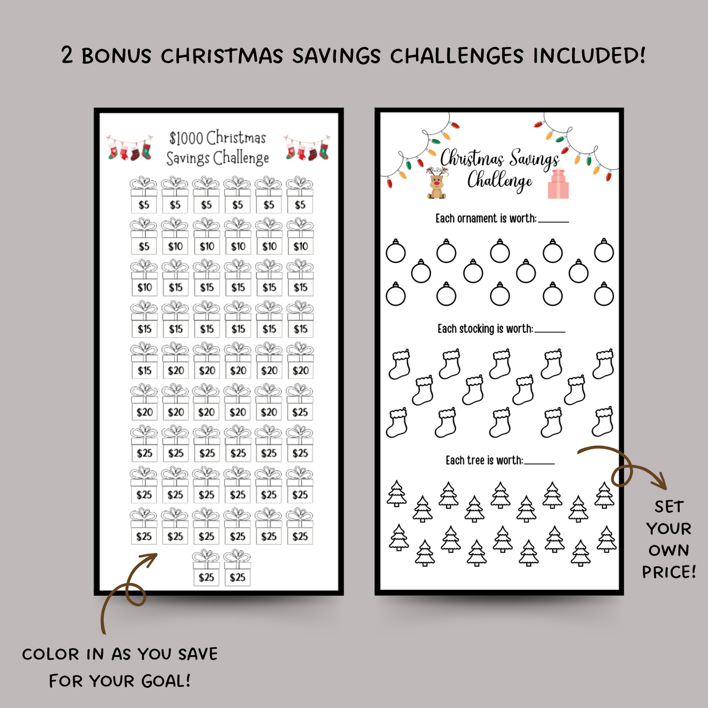 Savings Challenge Printable, A6 Budget Binder Money Challenge Cash Envelope Insert