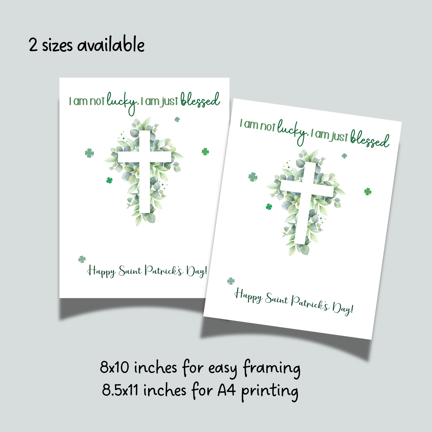 St. Patricks Day Christian Handprint Craft Printable, DIY Bible Art for Sunday School Kids Baby Toddler Activity