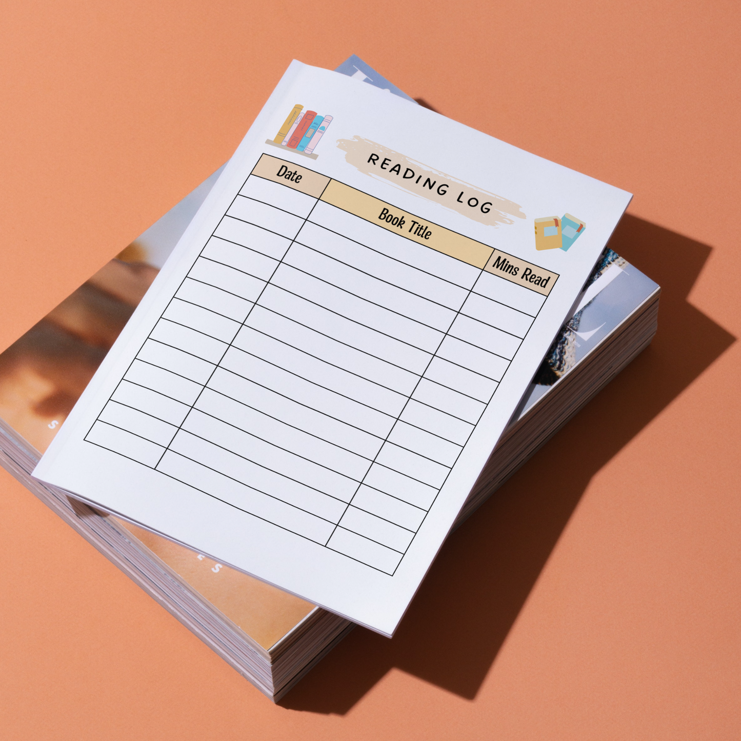 Printable Reading Chart Kids, Reading Log Tracker 50 & 100 Books