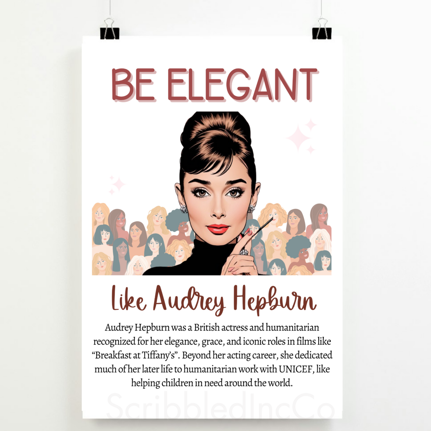 Womens History Month Posters Printable March Bulletin Board for Kids Adult Office Decor