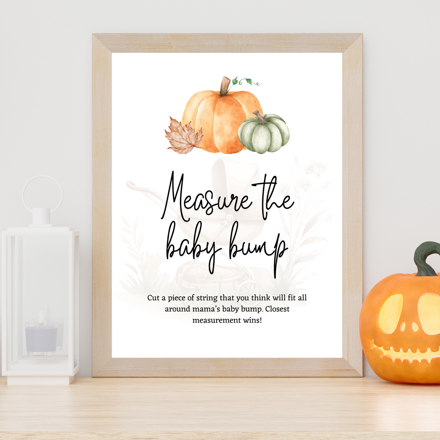 Pumpkin Baby Shower Games Printable, Fall Party Activity
