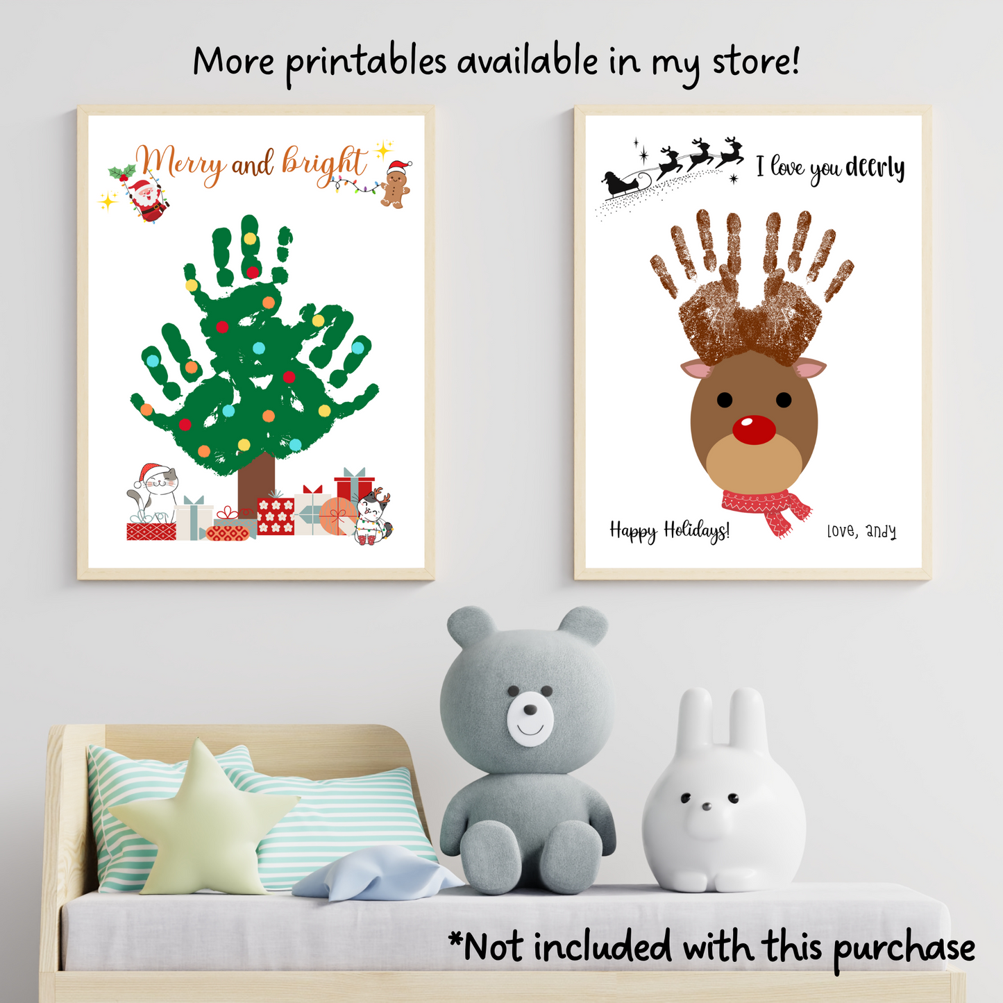 October Handprint Footprint Crafts Printable, Halloween DIY Art for Kids