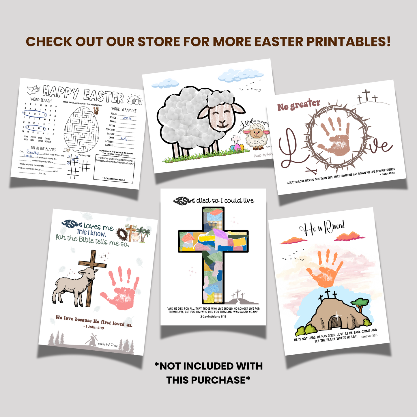 Easter Story Snack Mix Printable, Holy Week Treat Basket Gift Tags Religious Christian Resurrection Activity