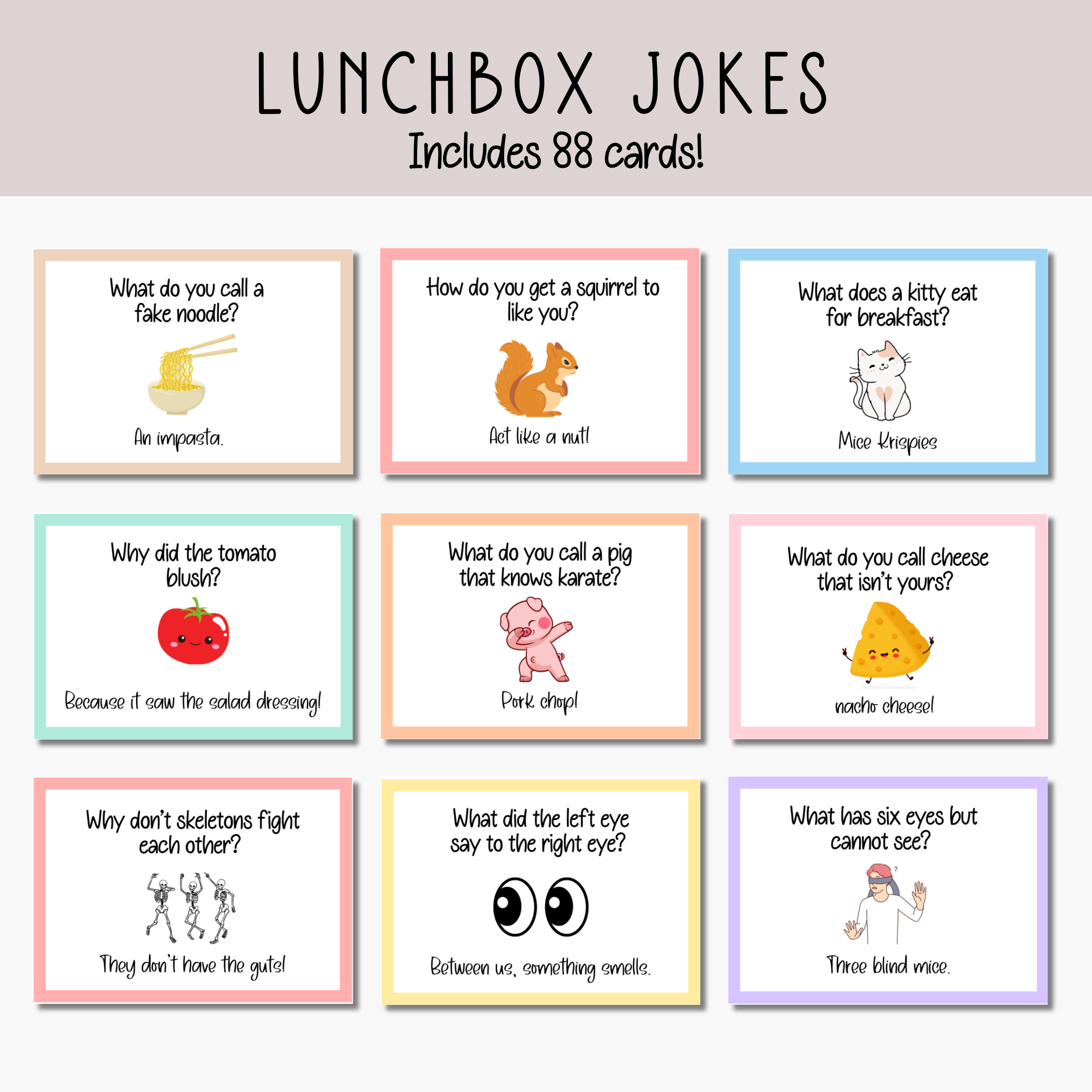 Free Printable Lunch Box Jokes: Hilarious Fun for Kids! 1 Free Printable Lunch Box Jokes: Hilarious Fun for Kids!