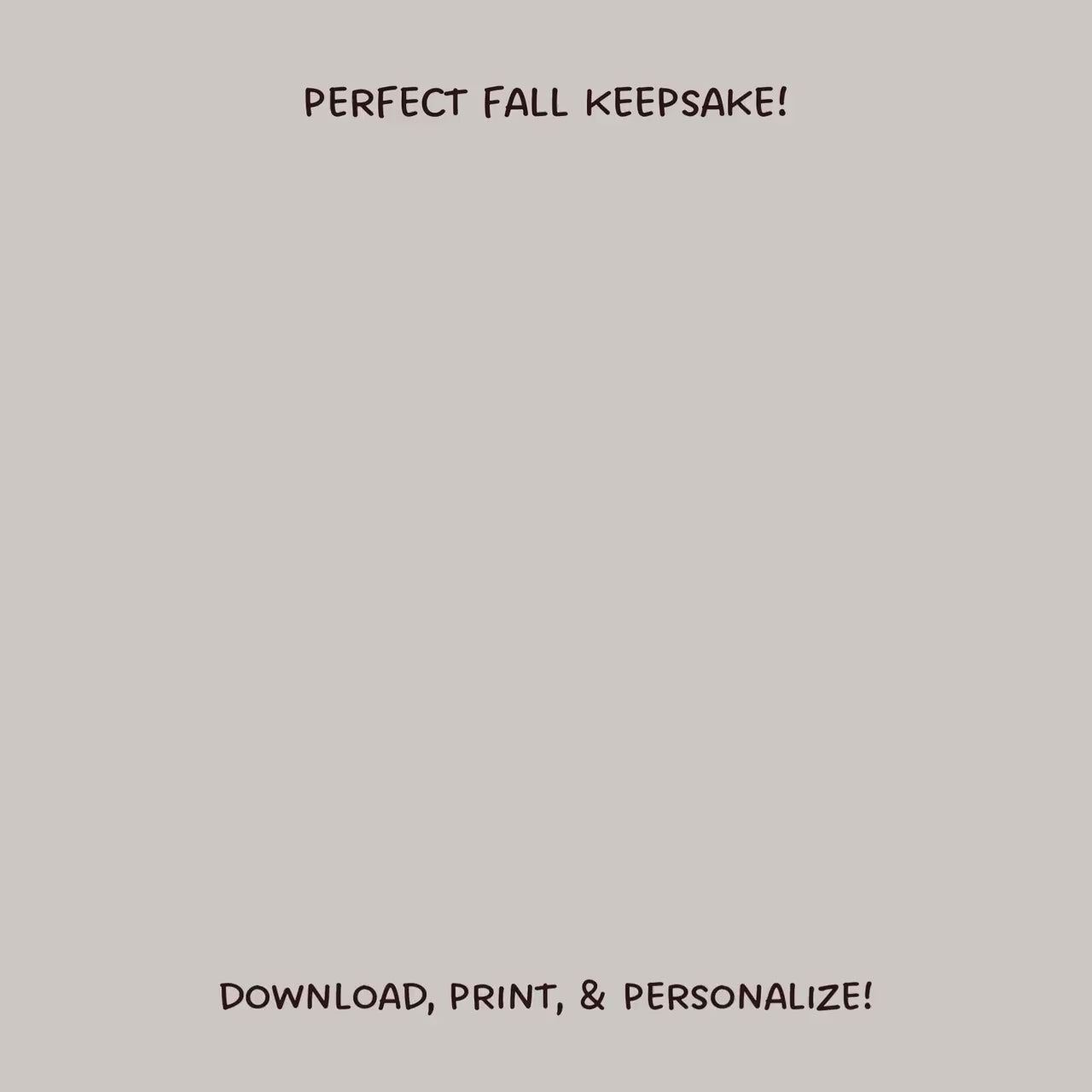Fall Handprint & Footprint Printable Crafts, DIY Autumn Art For Baby Toddler Kids Thanksgiving Halloween Memory Keepsake, Preschool Activity