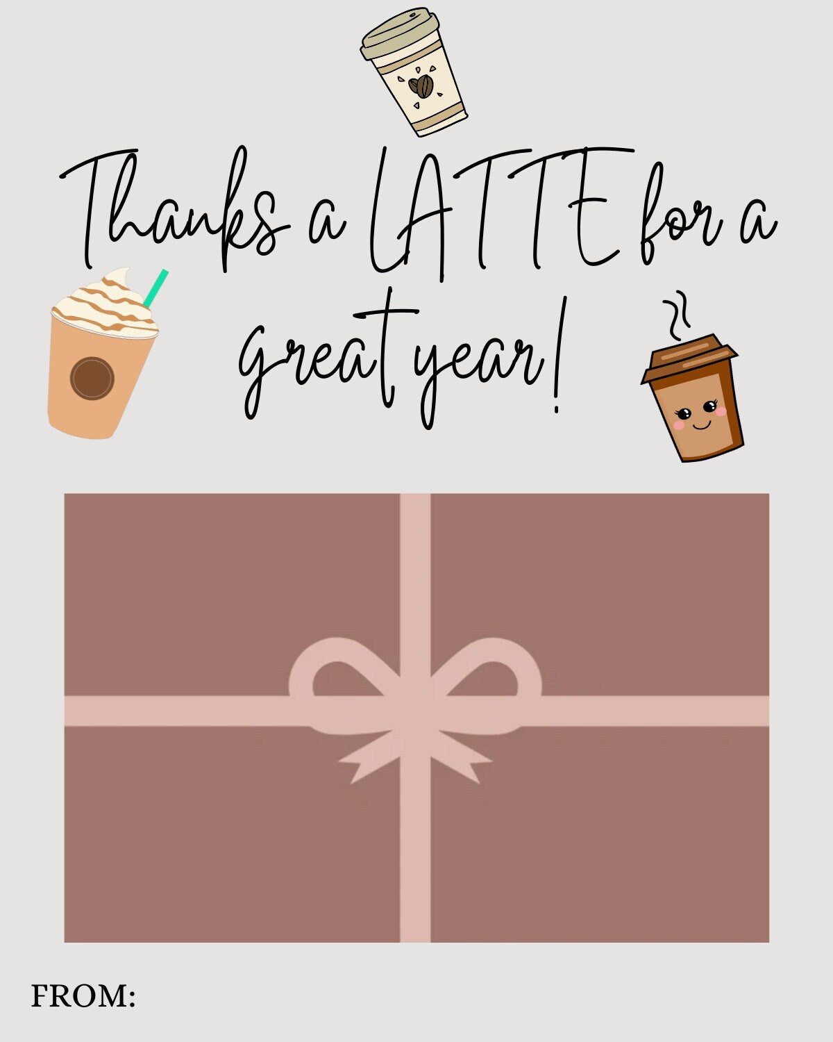 Teacher Appreciation Gift Tags Year End Gift, Thank You Tag Holders, Instant Download Card Holder, End Of Year Teacher Gifts, Printable Card
