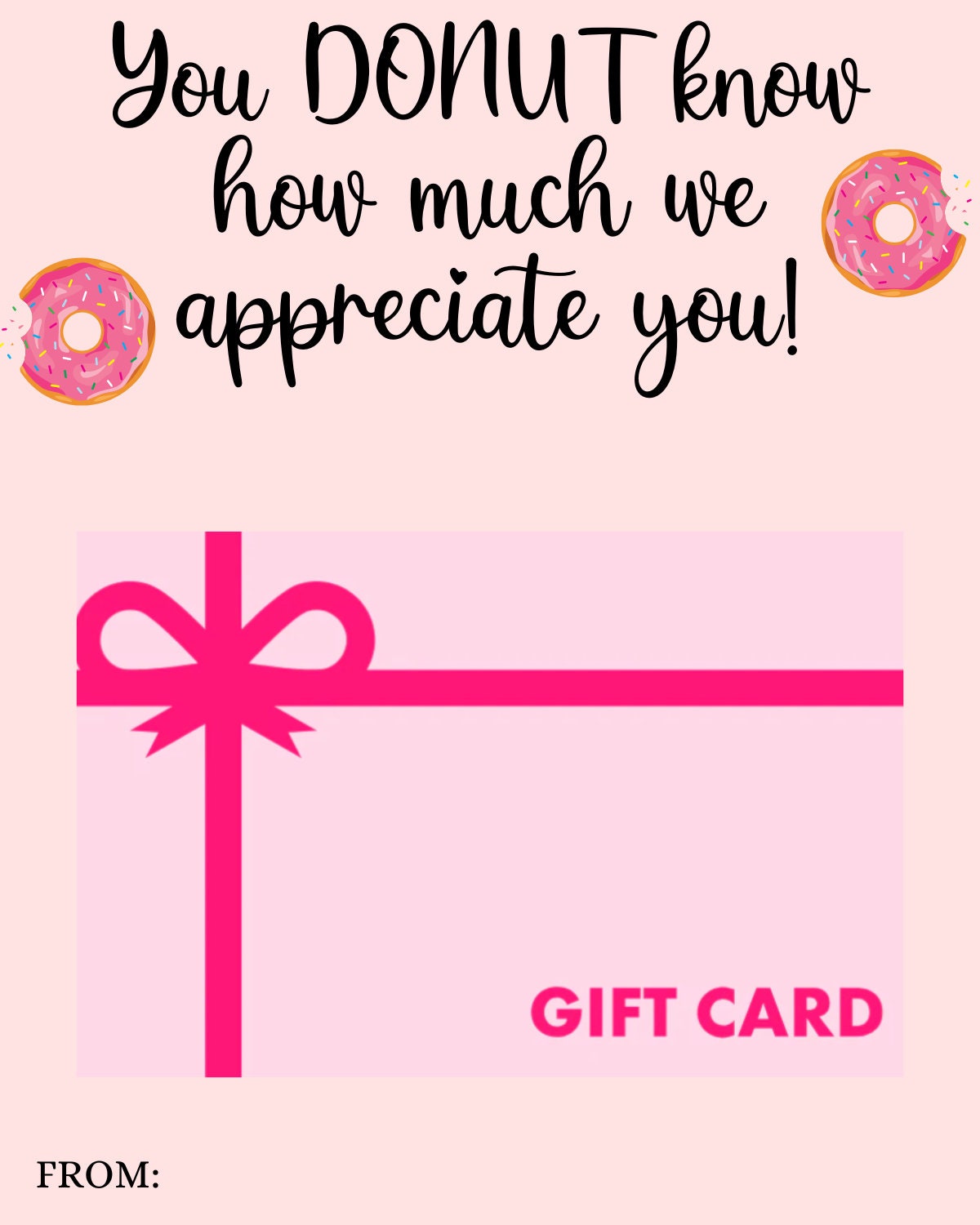 Printable Teacher Thank You Card, Teacher Appreciation Gift Tags Year End Gift, Thank You Tags Holder, Teacher Gift Card Tags End Of Year