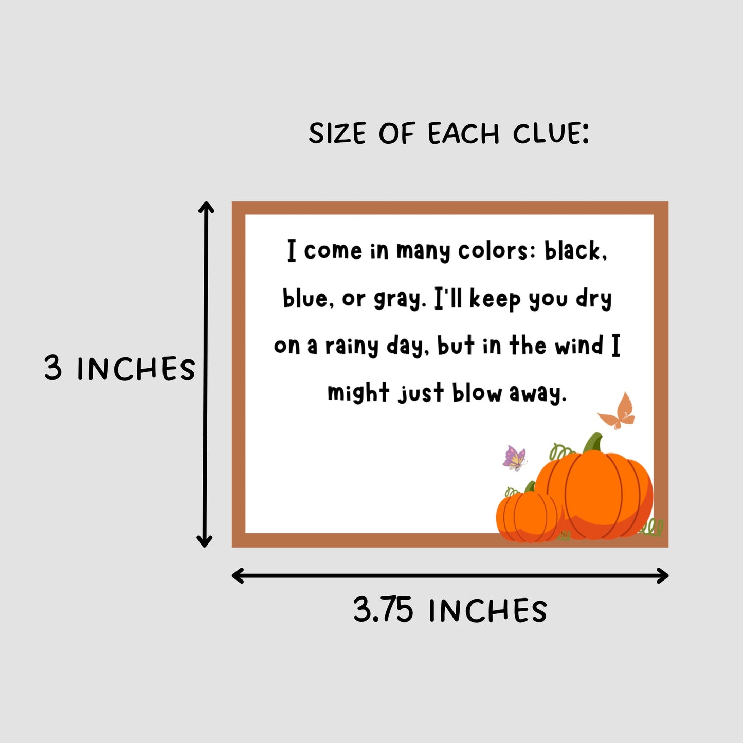 Fall Scavenger Hunt For Kids Printable, Indoor Outdoor Autumn Treasure Hunt Clues Printable, Fun Party Games, Fall Halloween Activity Ideas