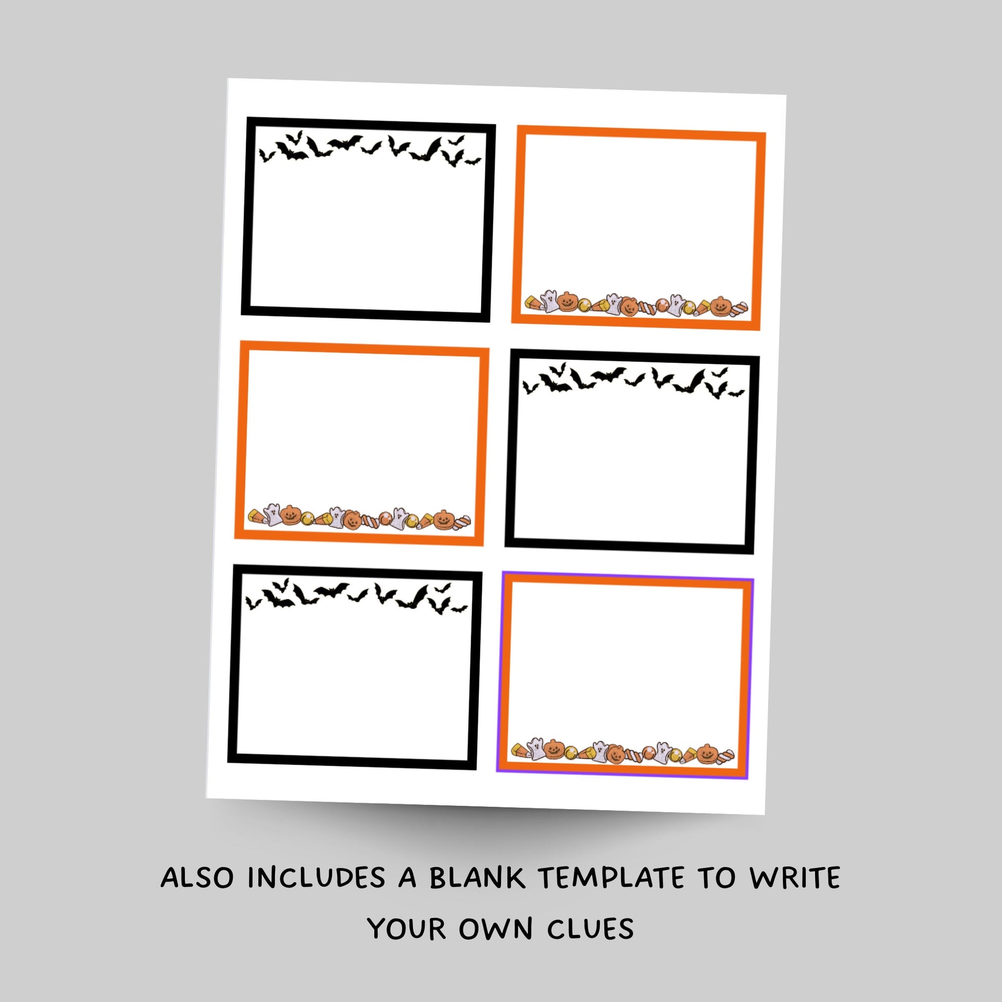 Indoor Halloween Treasure Hunt For Kids, Halloween Scavenger Hunt Clues Printable, Halloween Party Games, Kids Halloween Activity Games