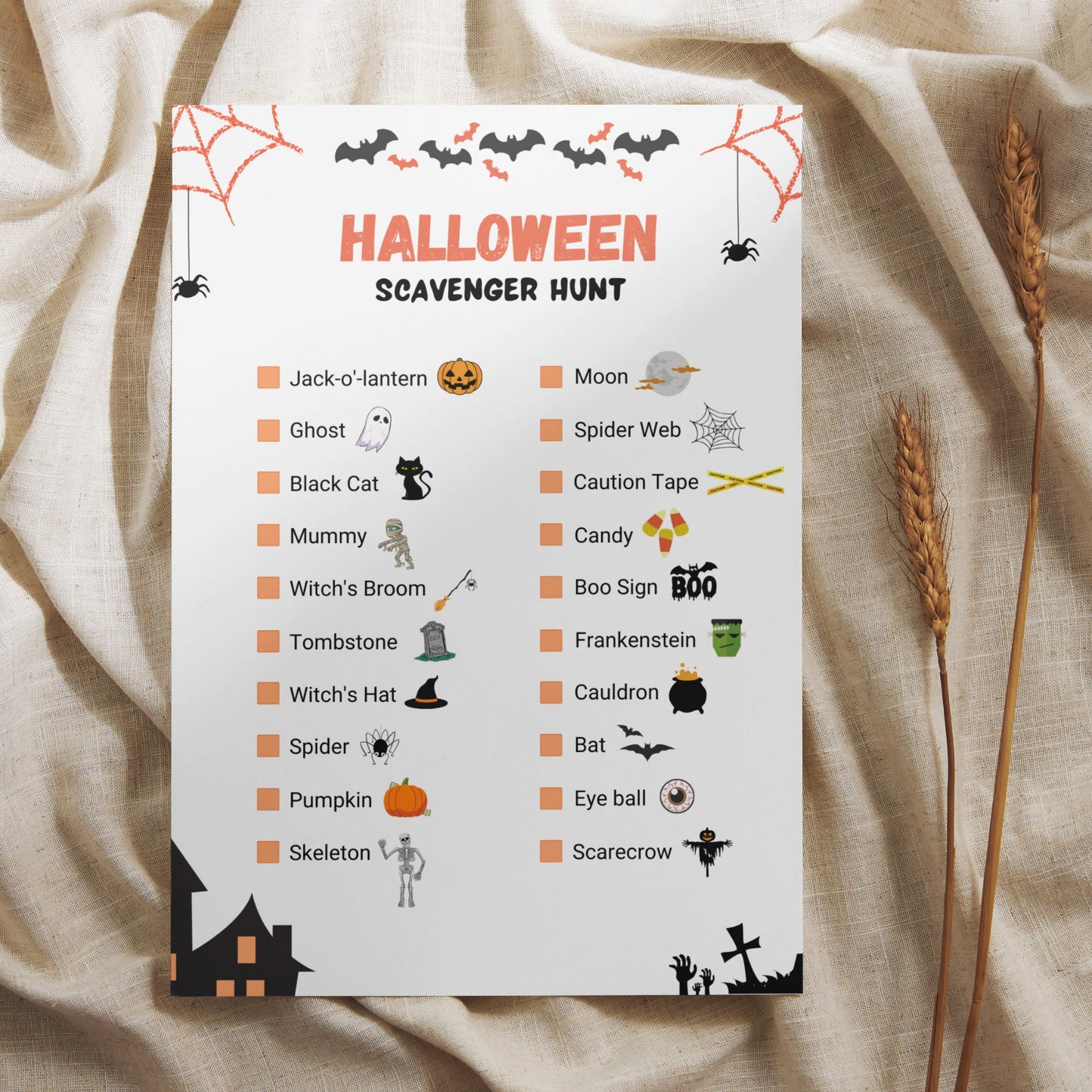Halloween Games Bundle Kids Printable, Halloween Party Games, Scavenger Hunt, Candy Dice Game, Bingo, Word Search, Word Scramble