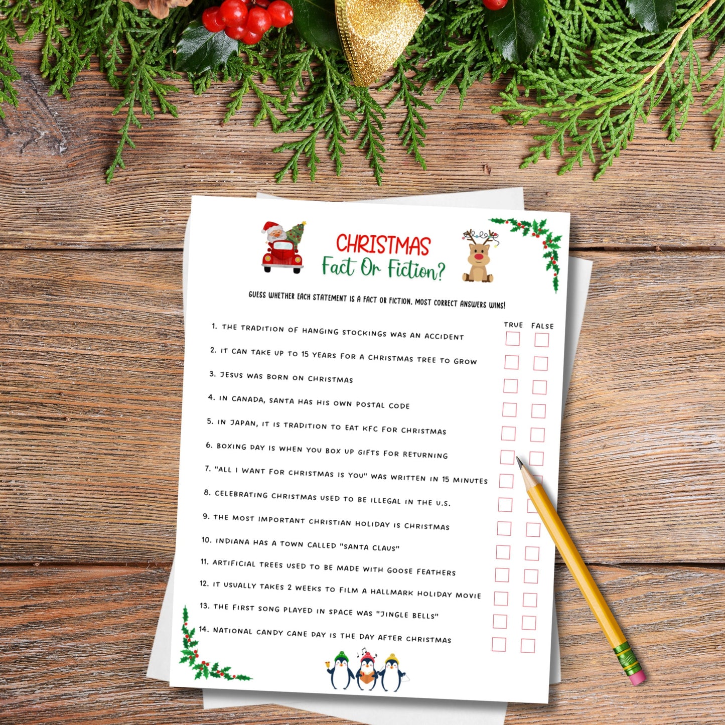 Christmas Party Games Bundle Printable, Fun Holiday Game, Christmas Family Game, Office Party Game, Xmas Game Adult, Trivia Game, Emoji Game