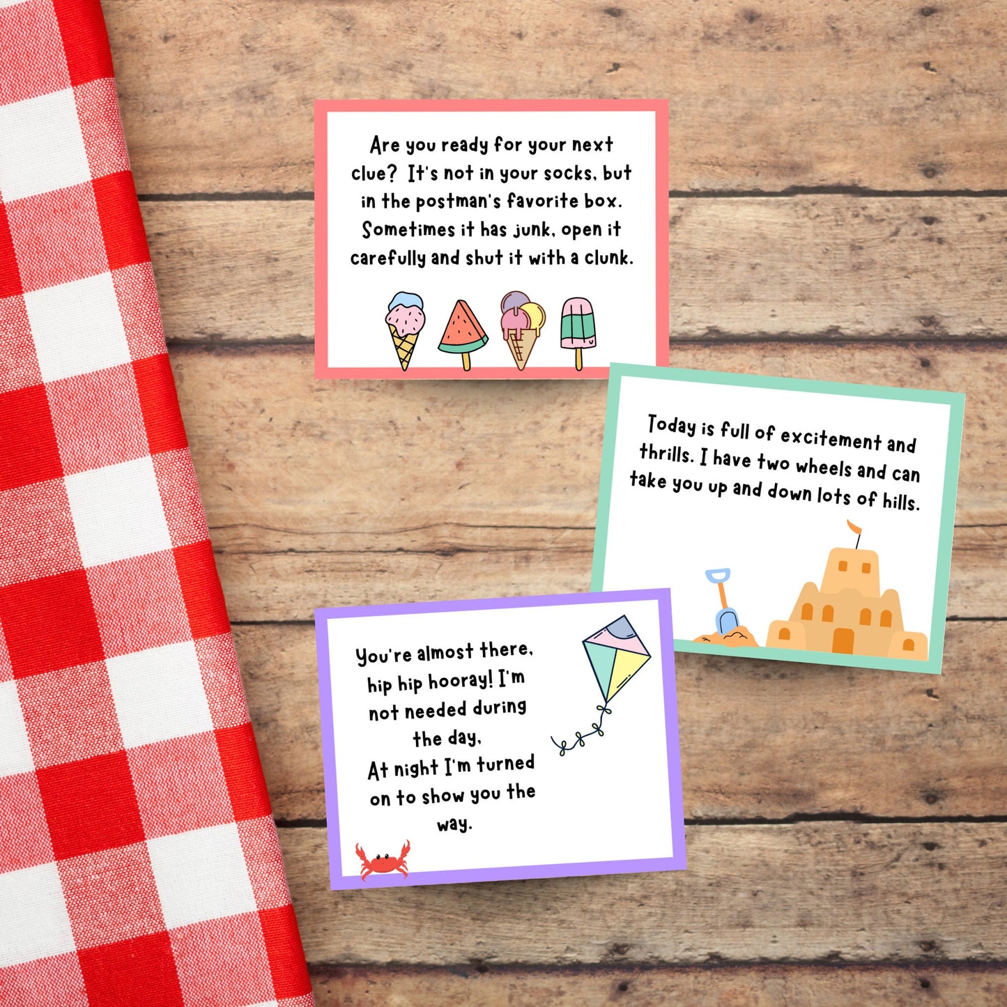 Summer Scavenger Hunt for Kids, Printable Outdoor Treasure Hunt Clues, Summer Party Games, Fun Outdoor Tween Teen Activity, Instant Download
