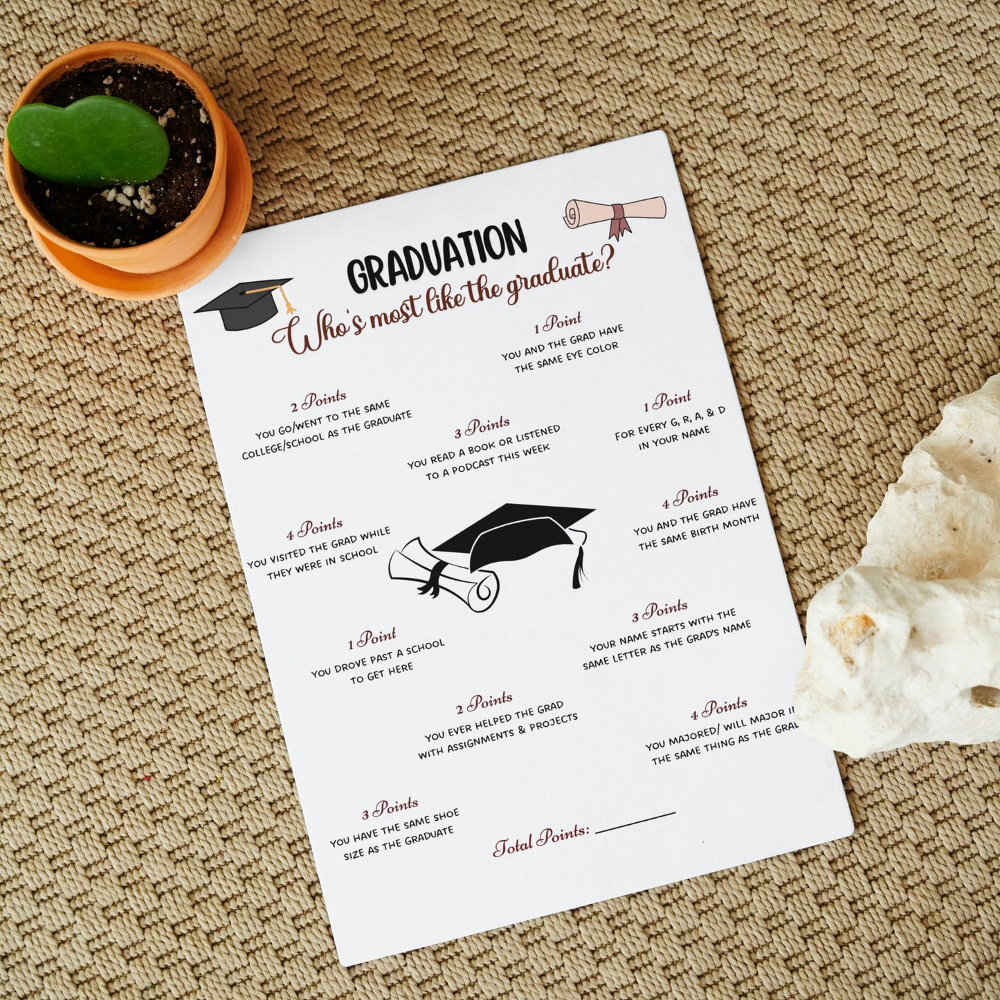 Graduation Party Games Printable, High School Senior Grad Party Games, College Graduation Day Activity, Fun Graduation Ideas Class of 2023
