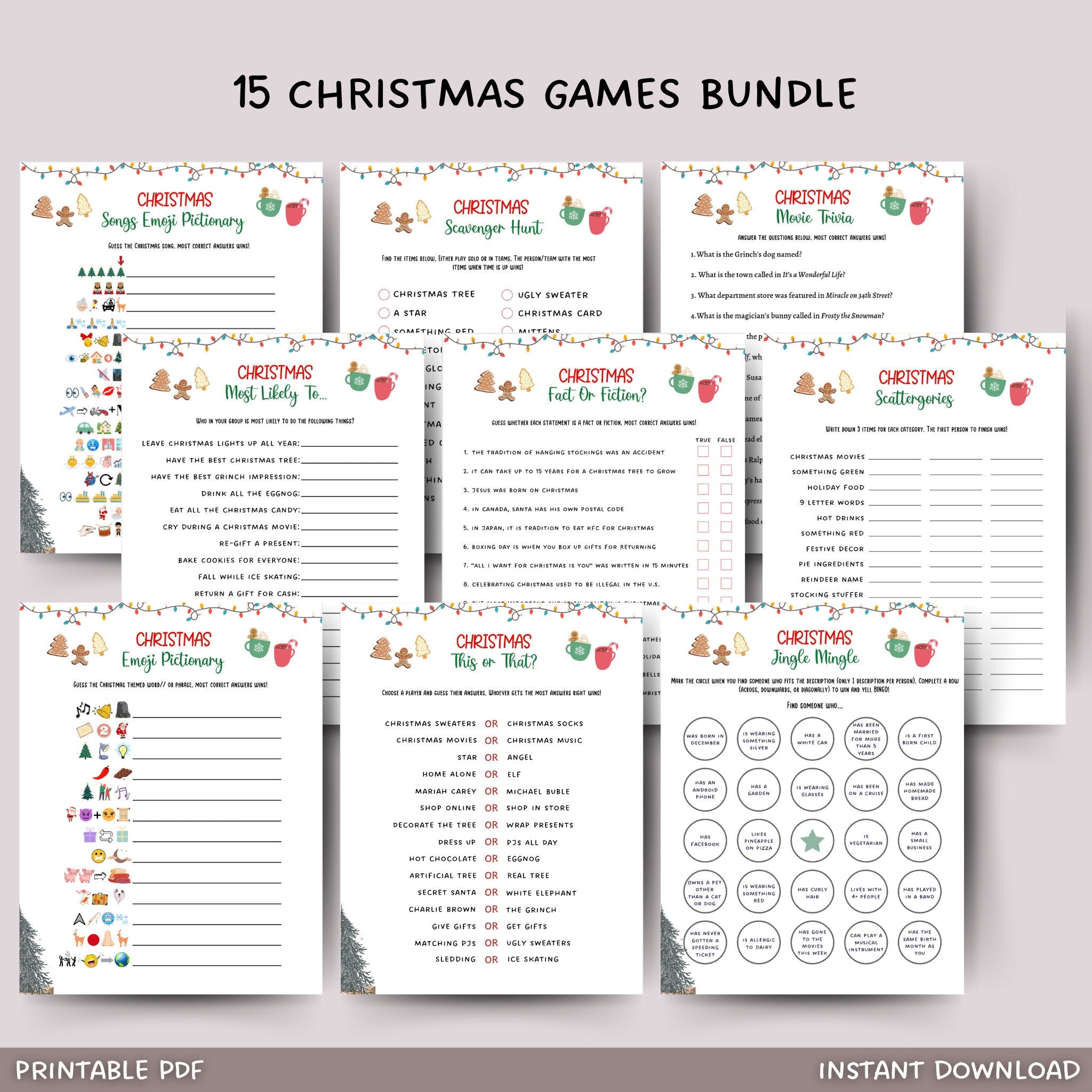 christmas games printable – scribbled llc