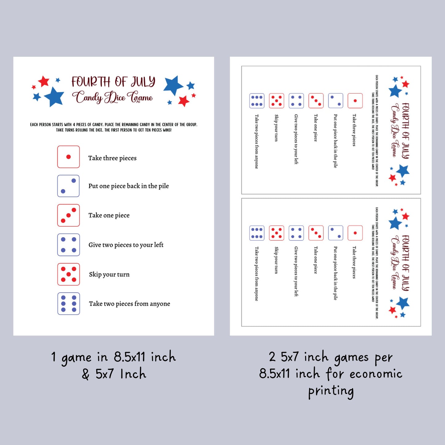4th of July Party Games Printable, Independence Day Patriotic American Trivia Games, Fourth of July Fun Family Activity for Kids and Adults