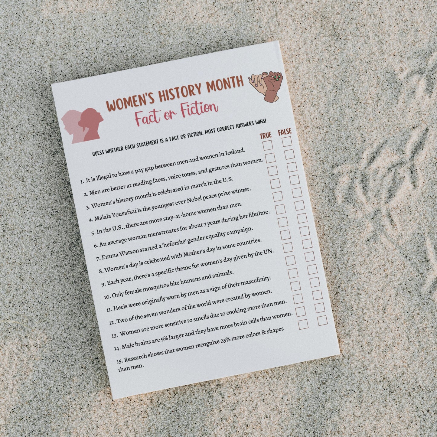 Womens History Month Party Games Printable, Emoji Pictionary, Trivia Game, Icebreaker Game, Feminist Activity, International Womens Day Game