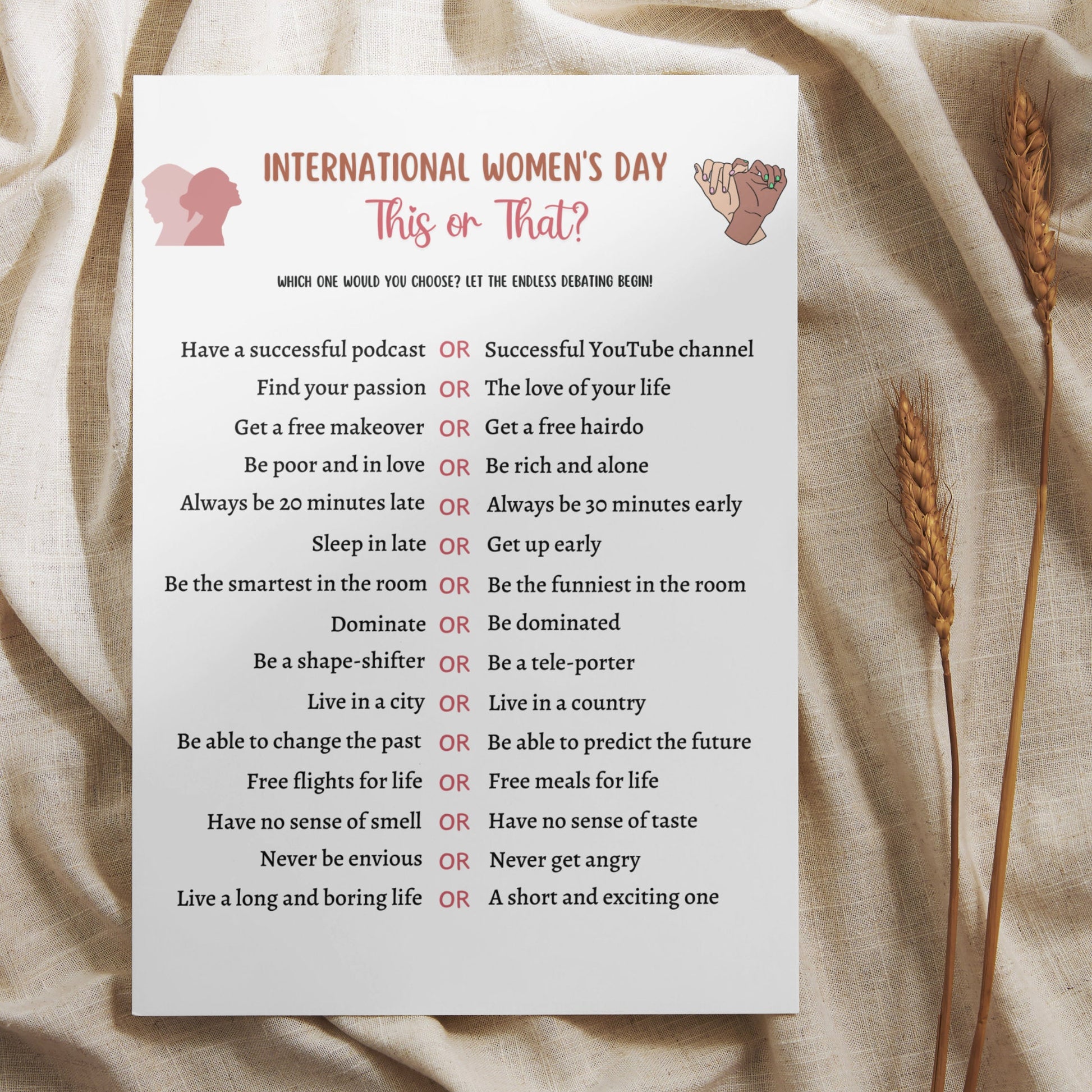 International Womens Day Games Printable, Womens History Month Party Game, Emoji Pictionary, Trivia Game, Icebreaker Game, Feminist Activity