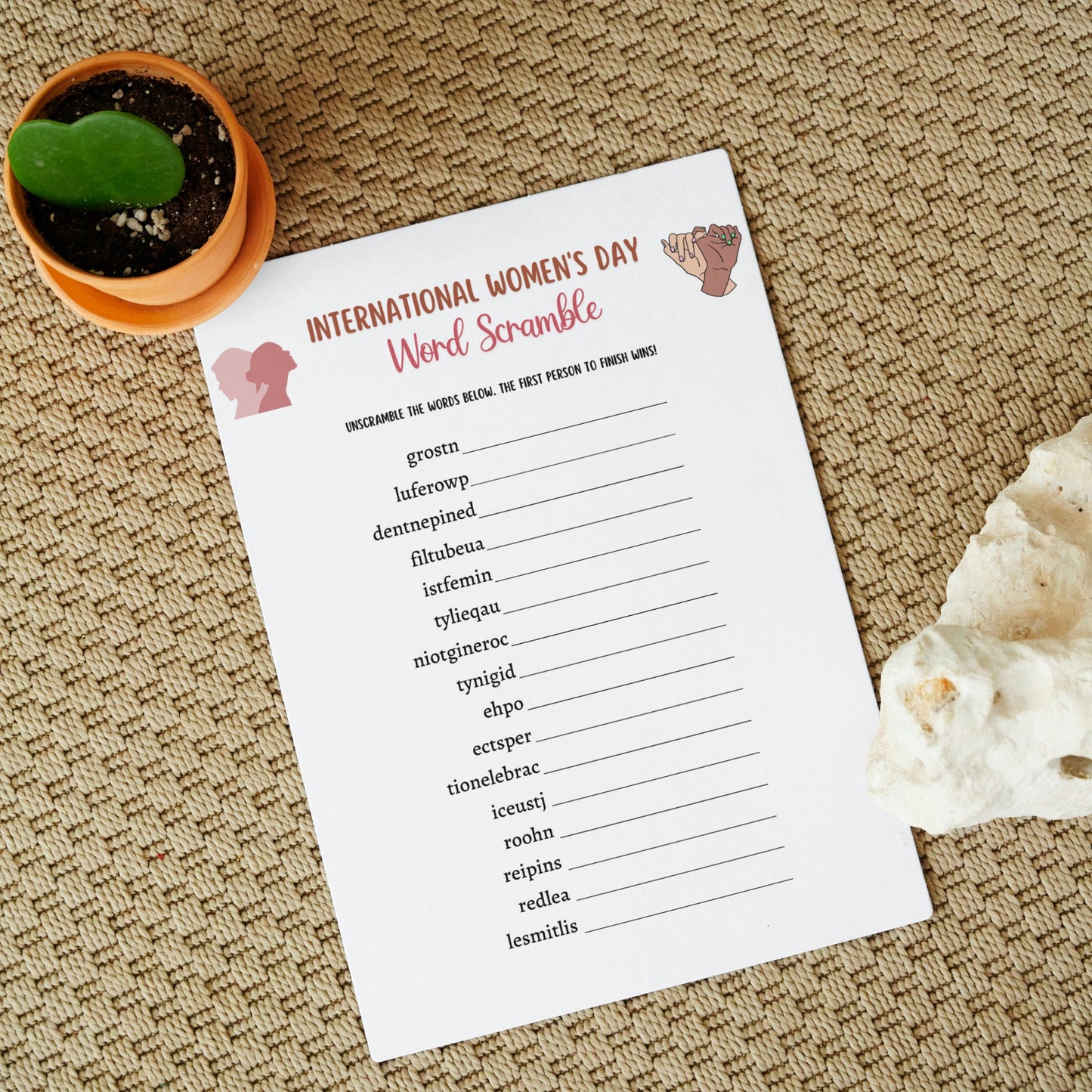 International Womens Day Games Printable, Womens History Month Party Game, Emoji Pictionary, Trivia Game, Icebreaker Game, Feminist Activity