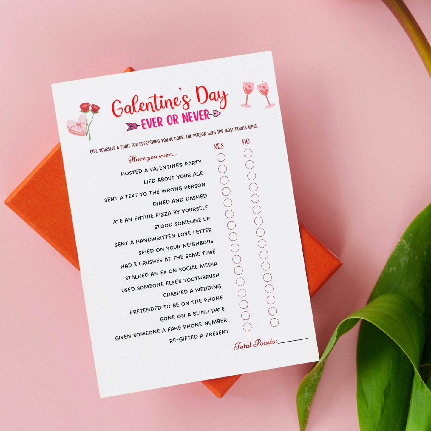 Galentines Day Games Printable, Adult Party Games, Ladies Night Game Ideas, Adults Galentines Day Activity, Valentines Day Girls Night Game