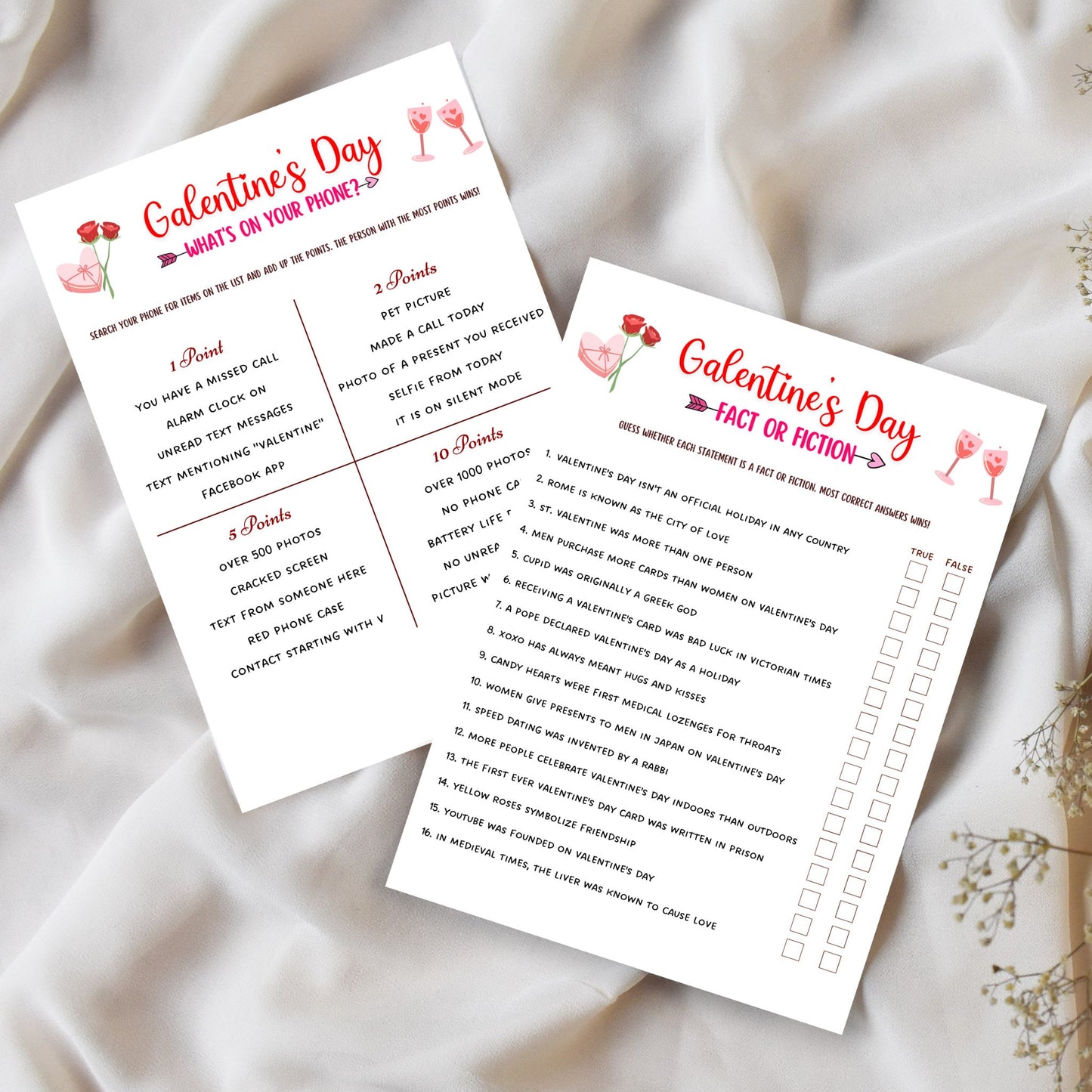 Galentines Day Games Printable, Adult Party Games, Ladies Night Game Ideas, Adults Galentines Day Activity, Valentines Day Girls Night Game