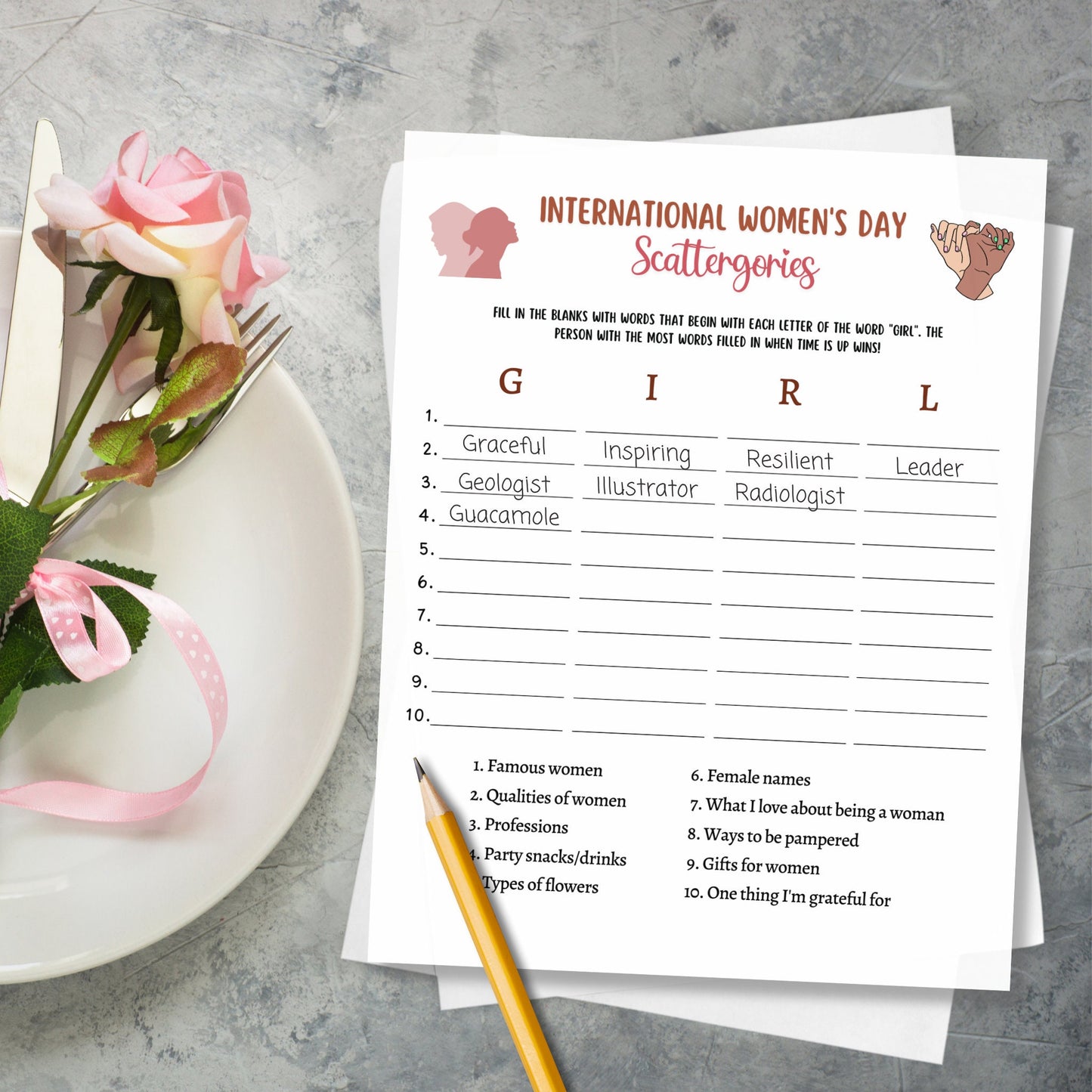 International Womens Day Games Printable, Womens History Month Party Game, Emoji Pictionary, Trivia Game, Icebreaker Game, Feminist Activity