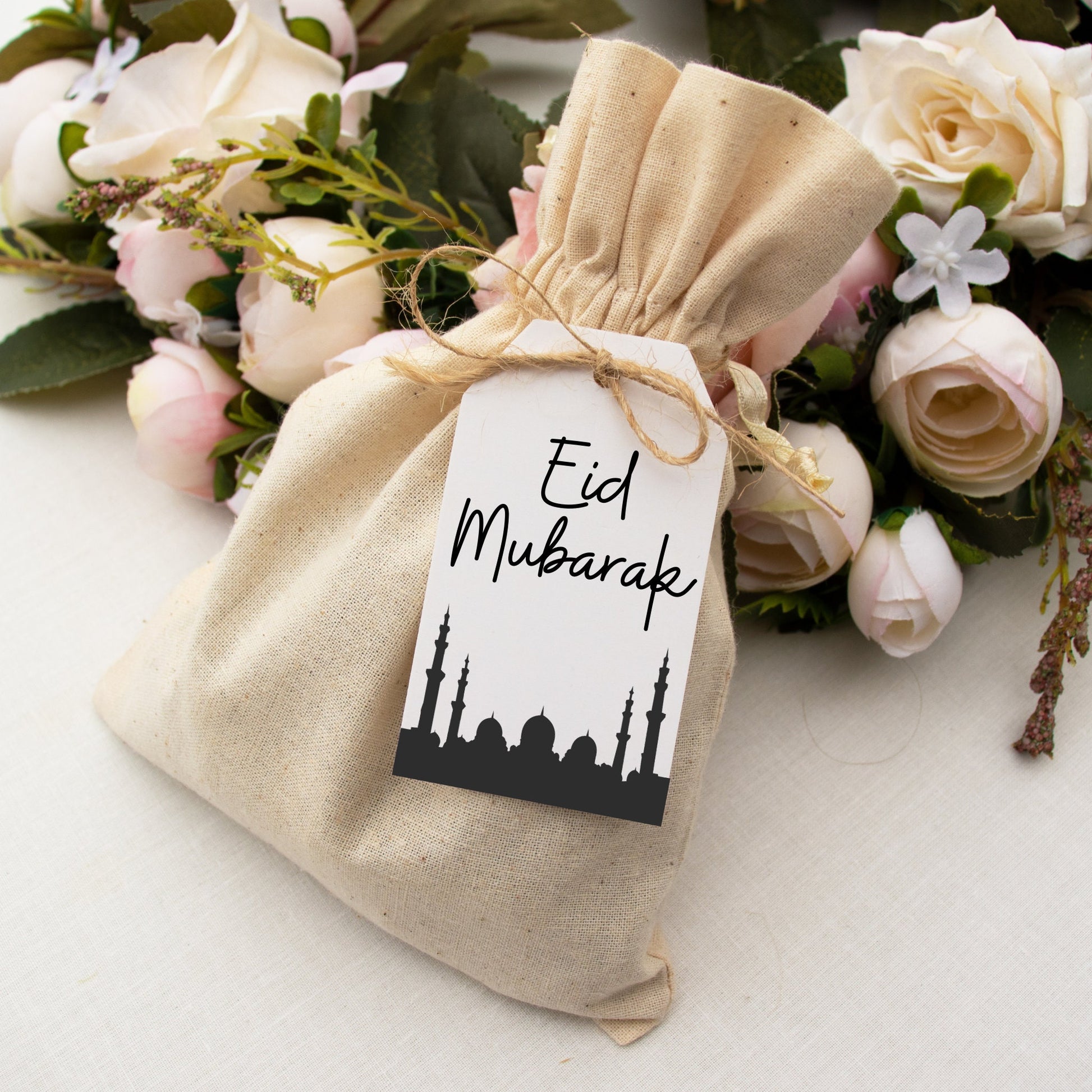 Eid Mubarak Gift Tags, Printable Gift Tag, Eid Decoration, Instant Digital Download, 9 Printable Tags, Modern Gift Tag, Ramadan Kareem Decor