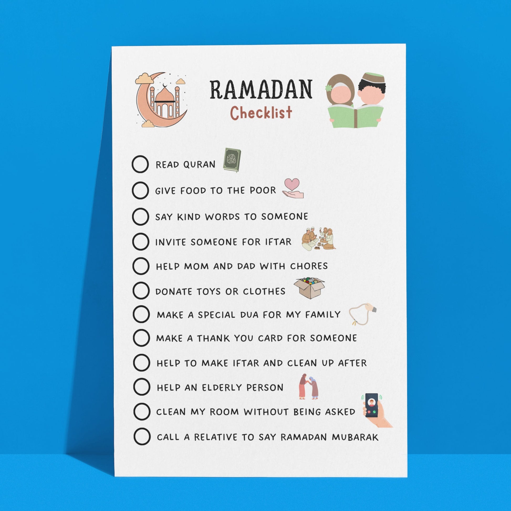 Ramadan Activity for Kids Printable, Eid Activities, Kids Ramadan Printables, 10 Pack Bundle, Muslim Islamic Printable Activity for Children